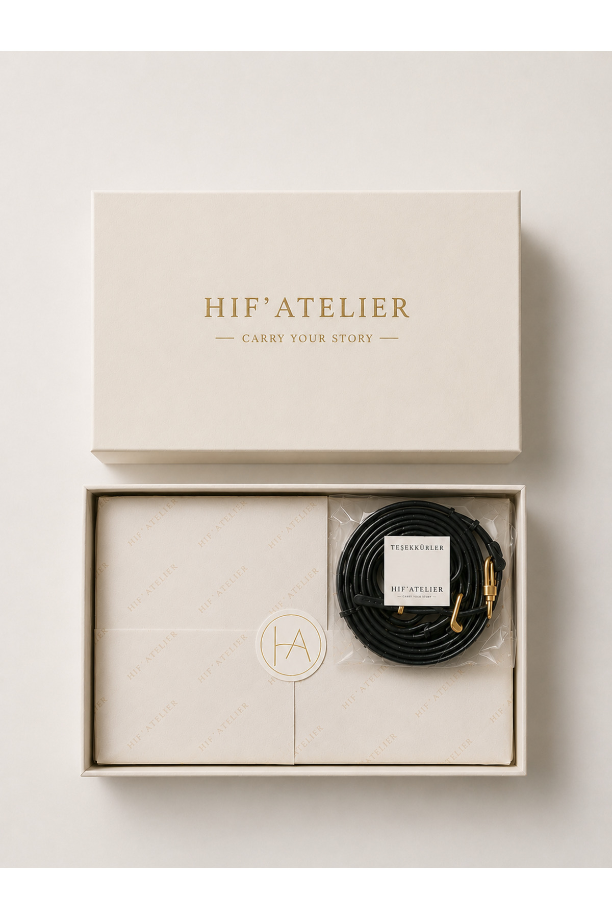 HIFATELIER HIF’ATELIER Kadın Omuz Çantası Çapraz Askılı Telefon Çantası Siyah görsel 6