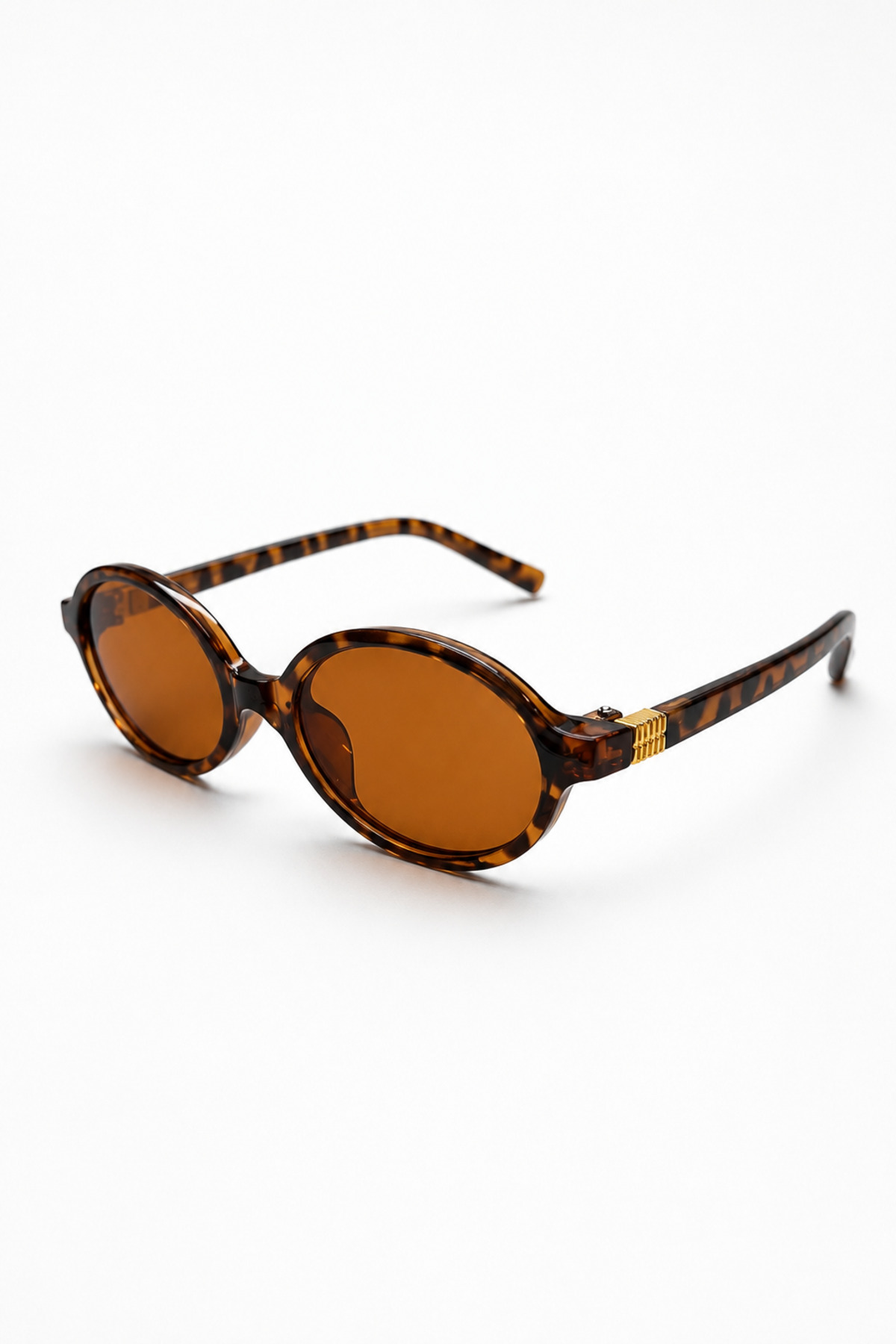 Eyesofia Oblamow Bat Unisex Leopar Çerçeveli Ultra Hafif Uv400 Filtreli Güneş Gözlüğü görsel 2
