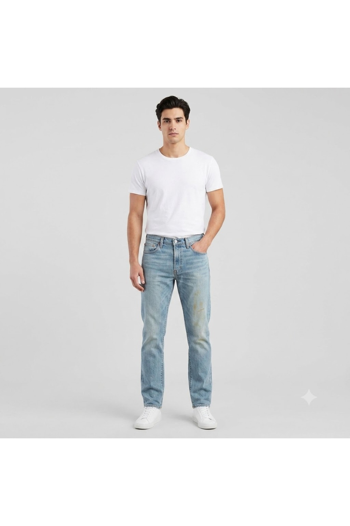 شلوار جین مردانه اسلیم فیت، کمر معمولی، پارچه ممتاز 511 Stain Detail-5553 لیوایز شلوار جین Levi's