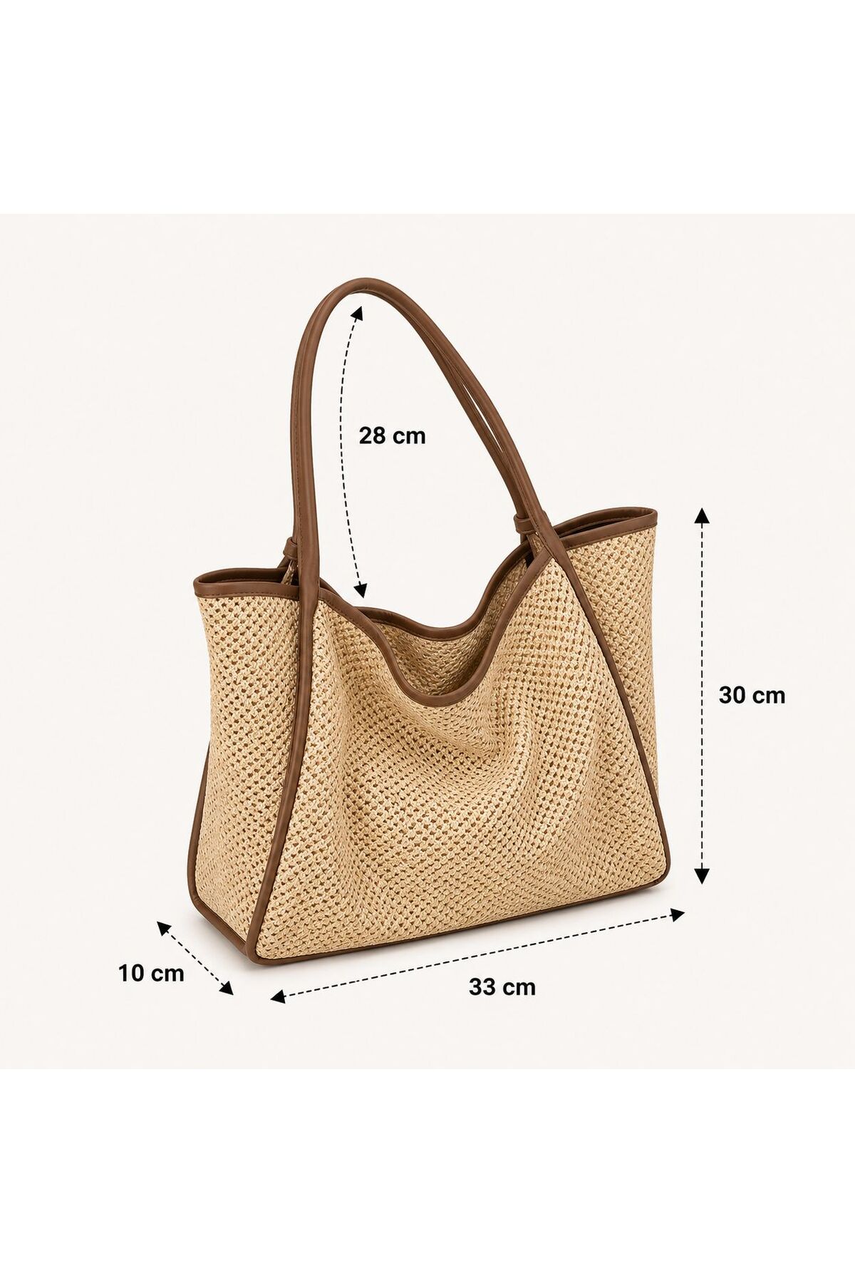 ValeriaBag Summer Time Plaj Çantası + Değerli Eşya Çantası görsel 5