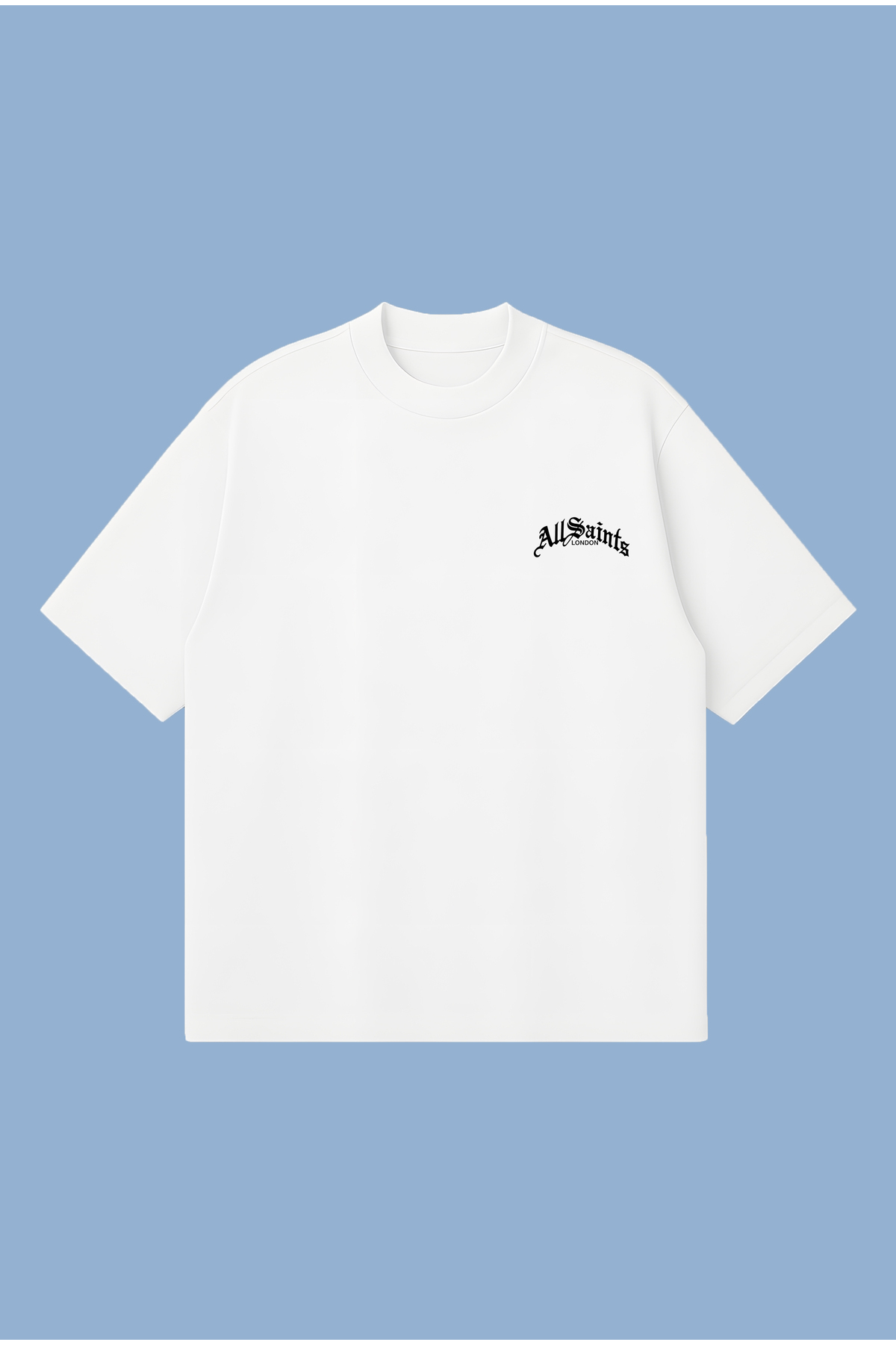 PURE POWER Allsaint Script Boxy Fit Oversize Unisex 100% Cotton Tshirt – Printed T-Shirt | Streetwear