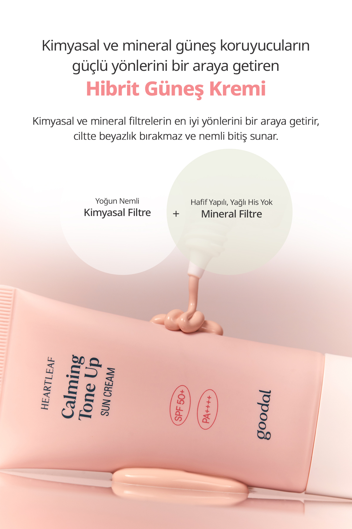 Ton Eşitleyici Güneş Kremi Houttuynia Cordata Calming Moisture Tone Up Sun Cream SPF50+ 25ml — 9939 — تصویر 5 از 9
