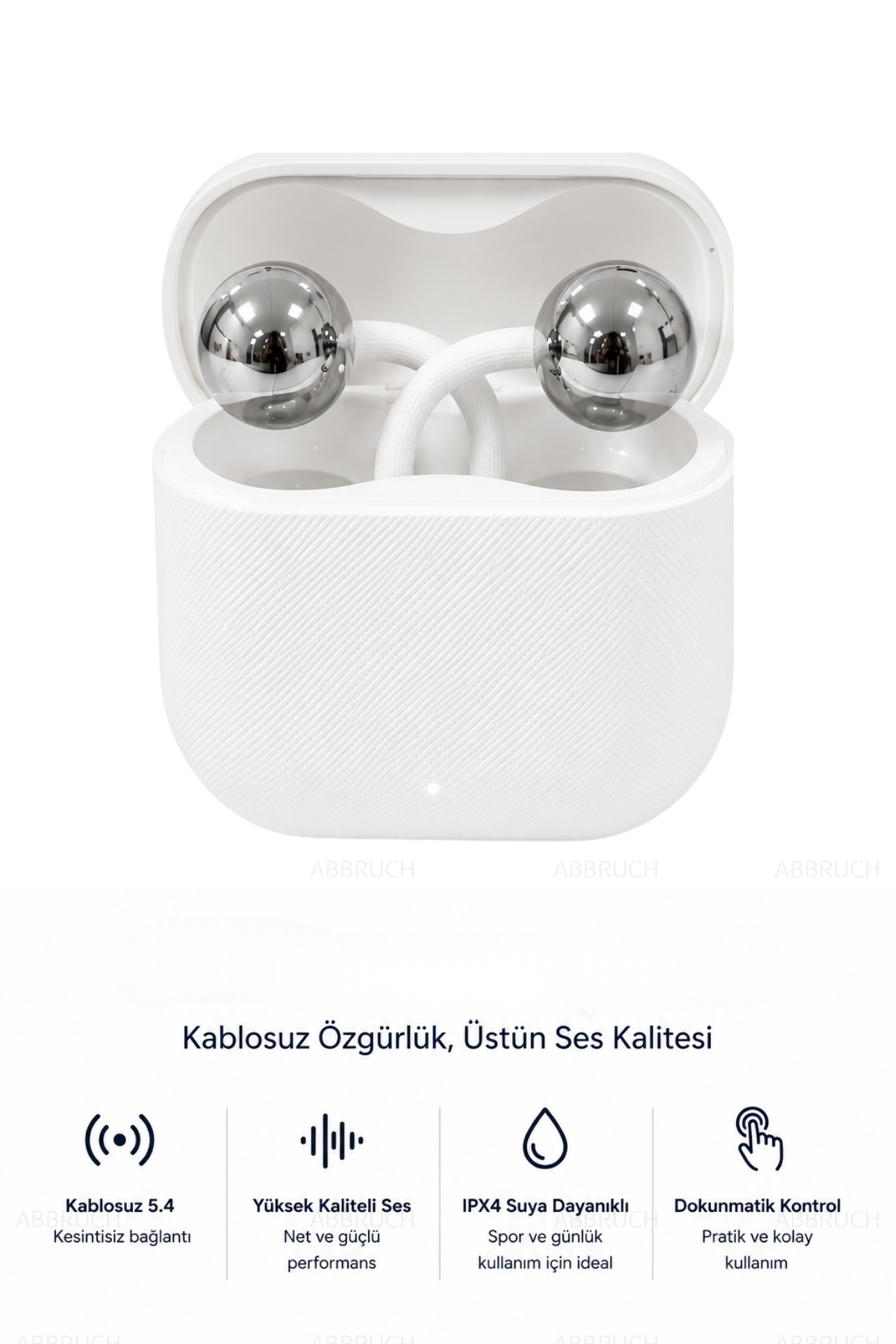RAYLAX Açık Kulak Kablosuz Küpe Kulaklık - Charm Klips Tasarım Bluetooth Kulaklık