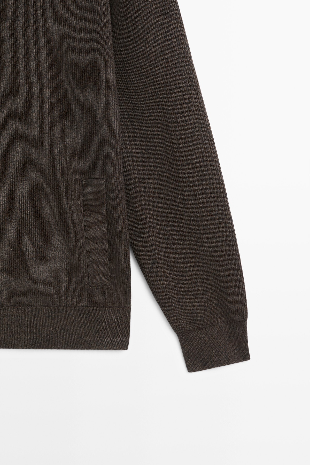 Massimo Dutti %100 pamuklu polo yaka triko hırka görsel 7