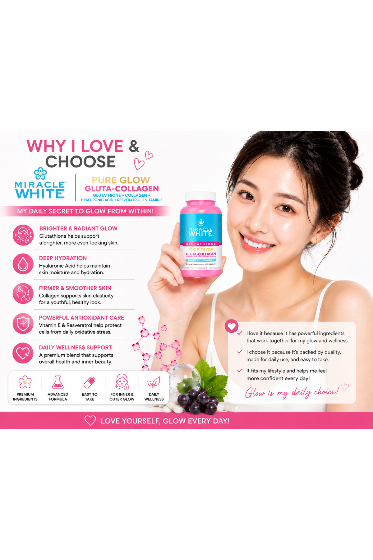 miracle glow glutathione Watsons - LOVE YOUR  this Holiday Season with WHITE's exclusive Holiday Beauty Kit  Julia Barretto's only Trusted Brand in The Philippines  #WatsonsPH Lovisah Styles Miracle White Beauty