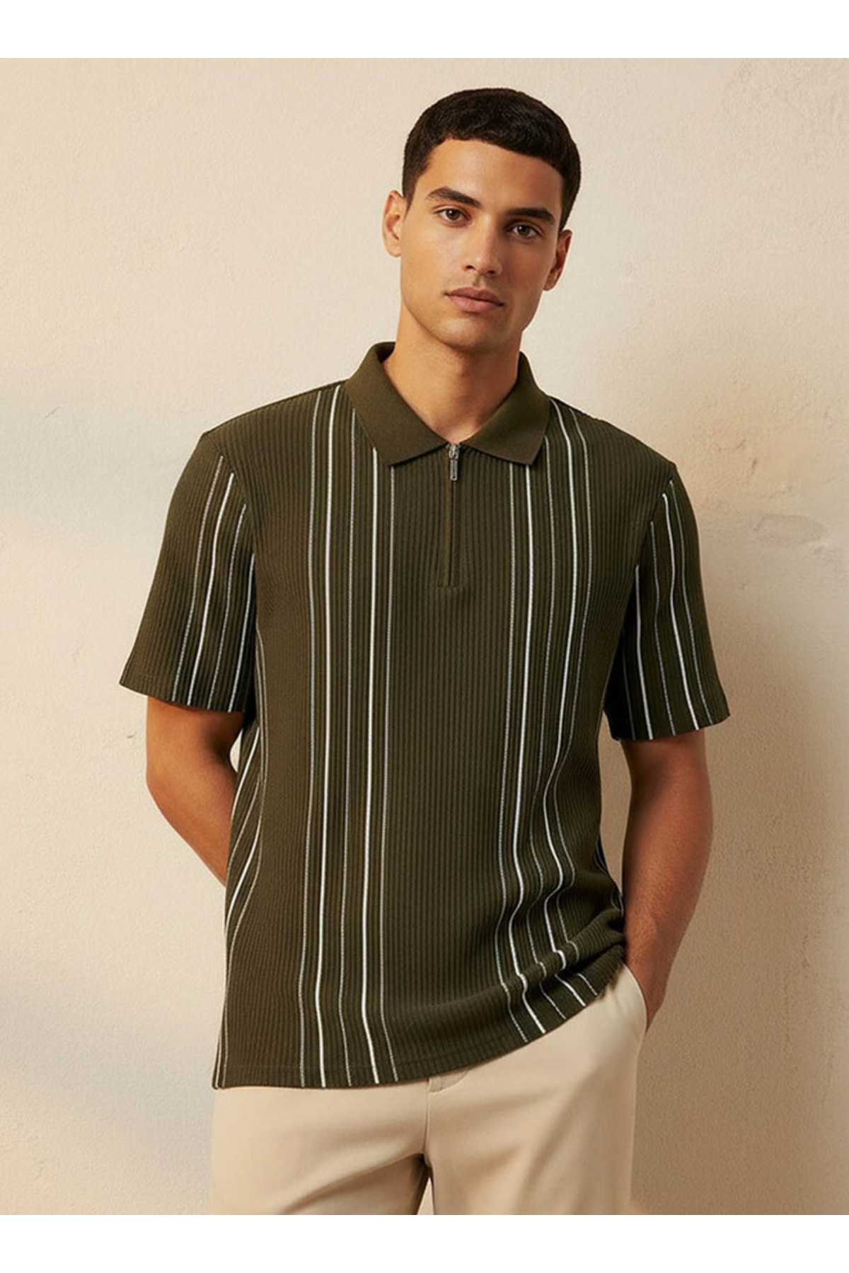 FAV DOT LANE ZIP POLO