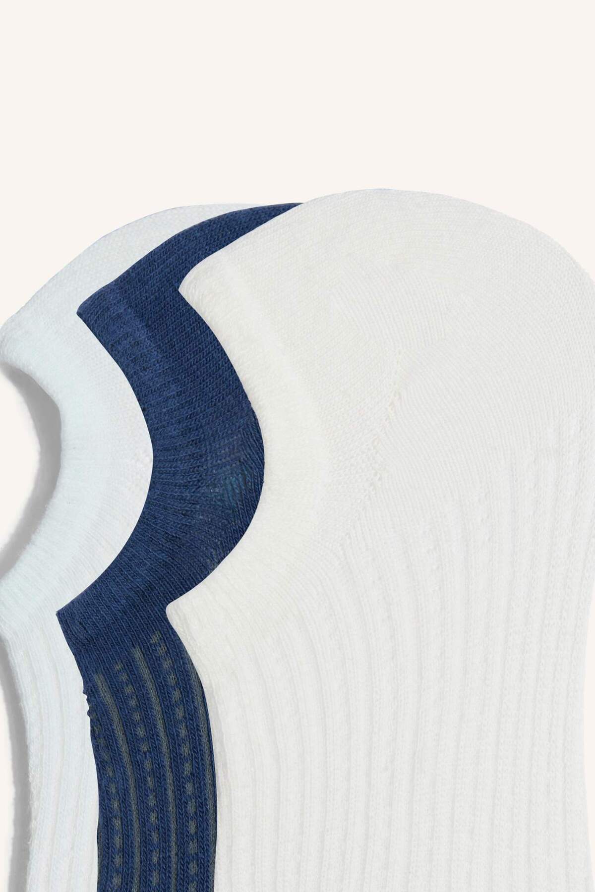 DeFacto Kadın Görünmez 3'lü Pamuklu Sneaker Çorap Z8628AZNS görsel 3