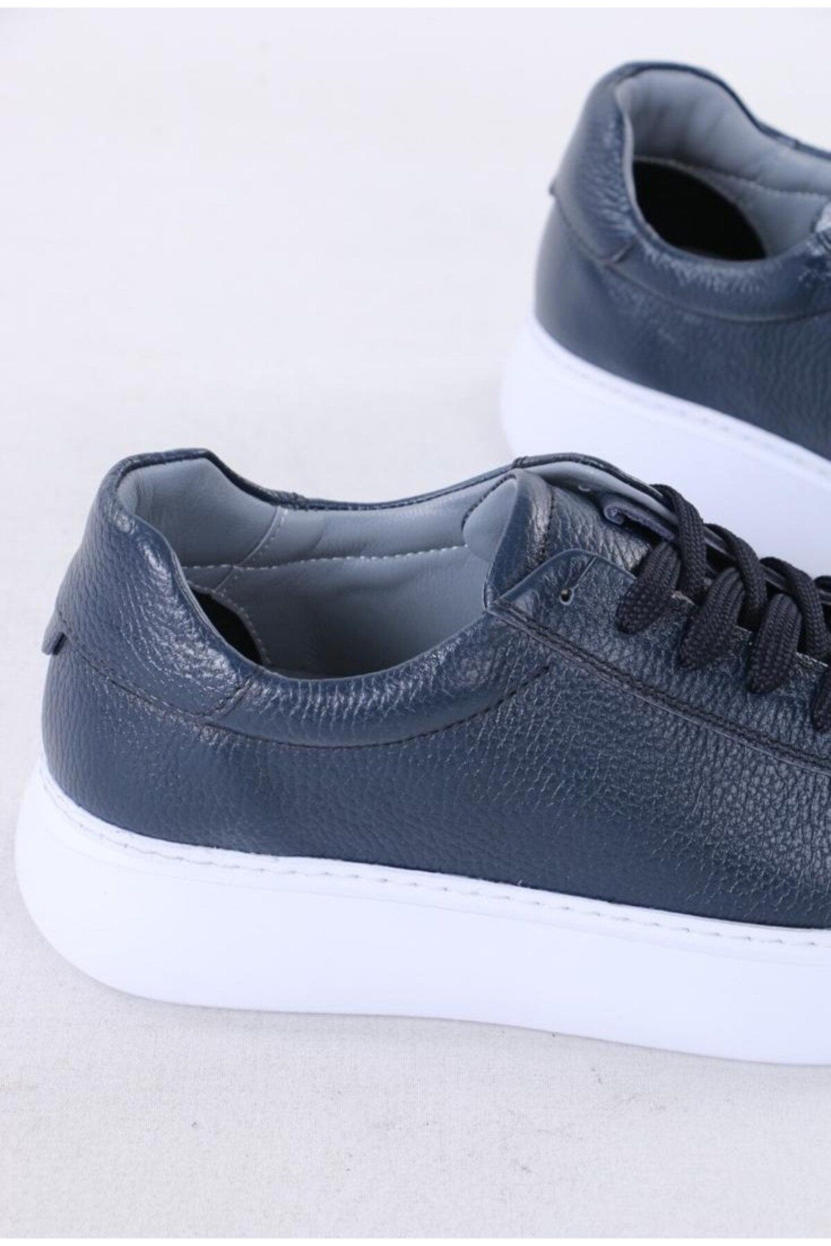 TROVIX Premium Lacivert Erkek Sneaker, %100 Hakiki Deri, Beyaz EVA Taban görsel 7