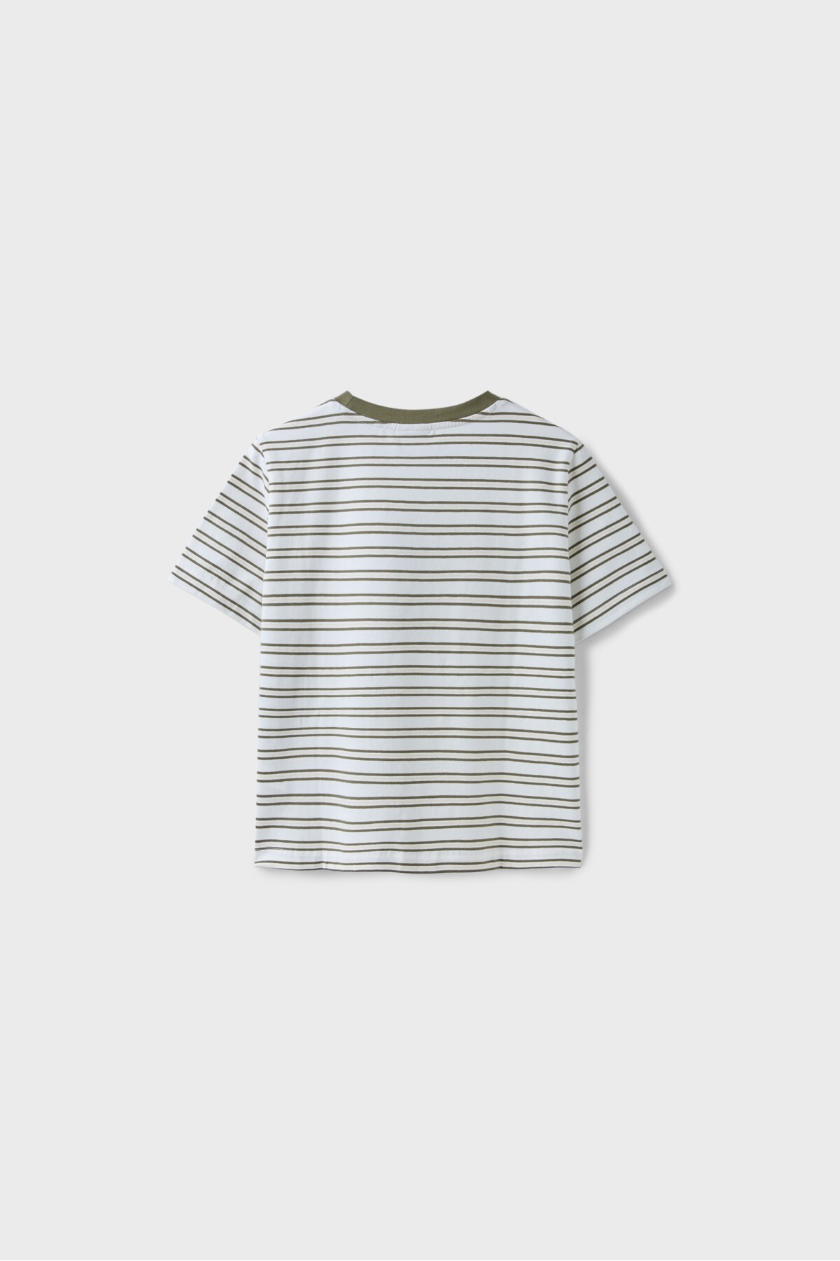 Stradivarius B01 Çizgili regular fit t-shirt görsel 7