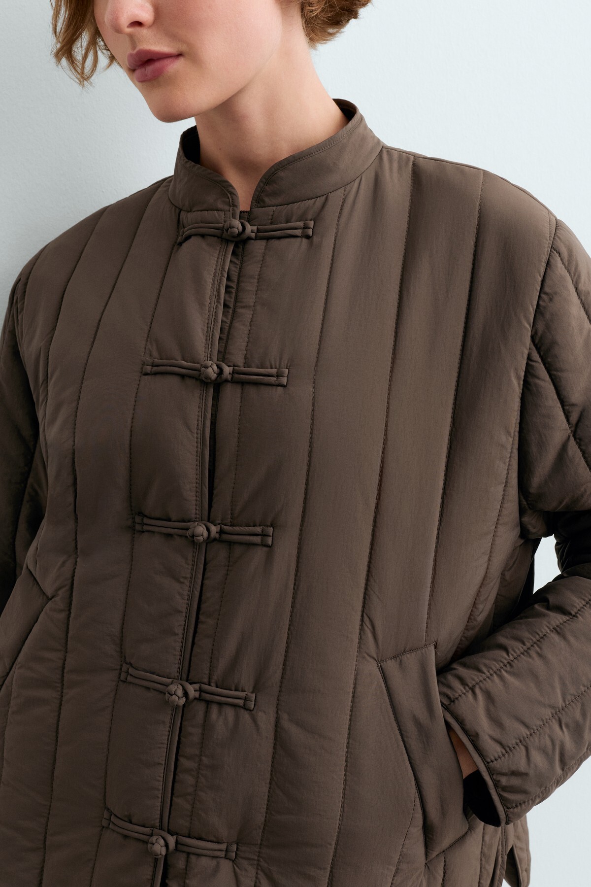 Oysho FELLEX® AEROGEL dolgulu kısa boxy ceket görsel 3