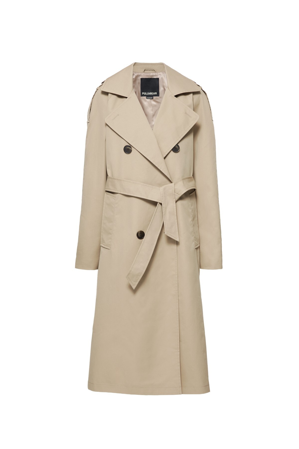 Pull & Bear Basic trençkot görsel 2