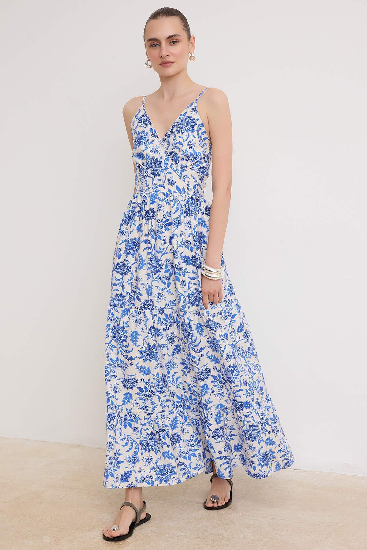 Trendyolmilla Çok Renkli Maxi Dokuma Elbise TWOSS26EL00931