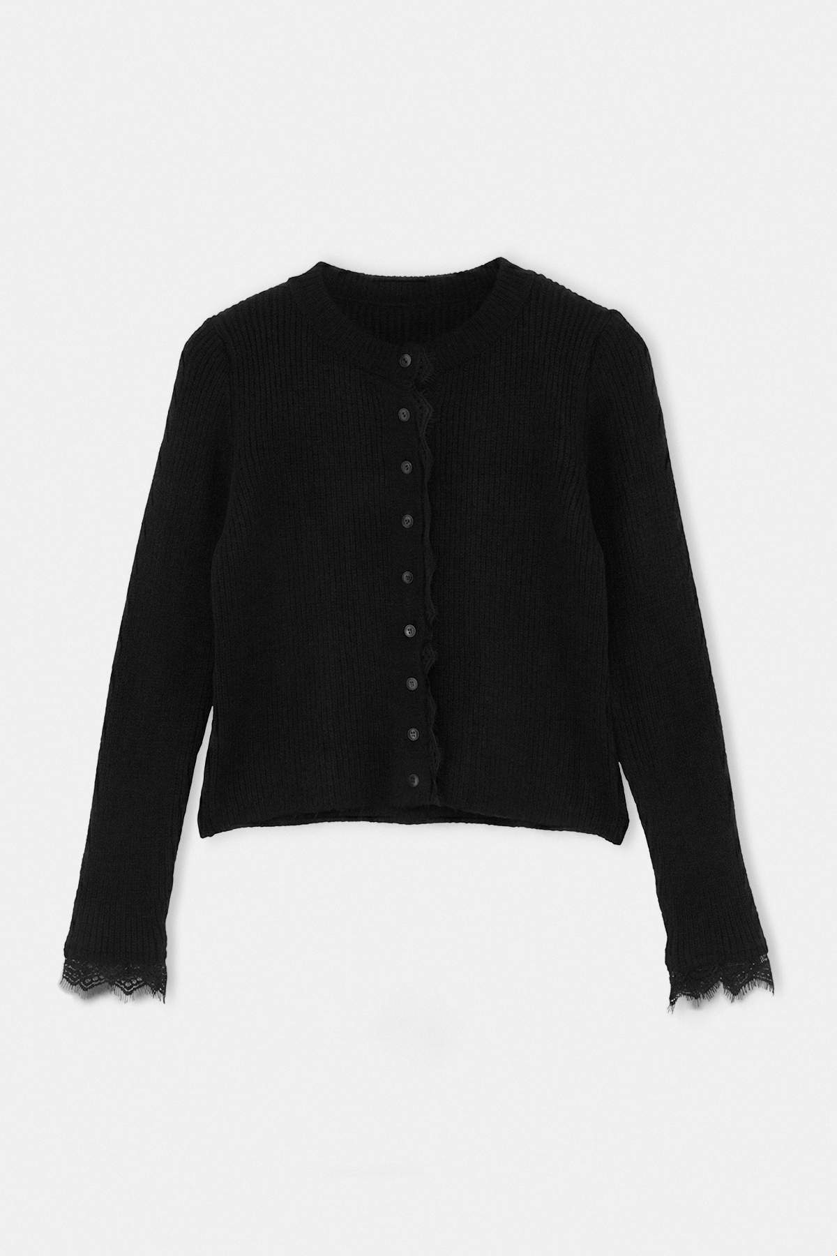 Trendyolmilla Siyah Triko Hırka TWOAW26HI00171