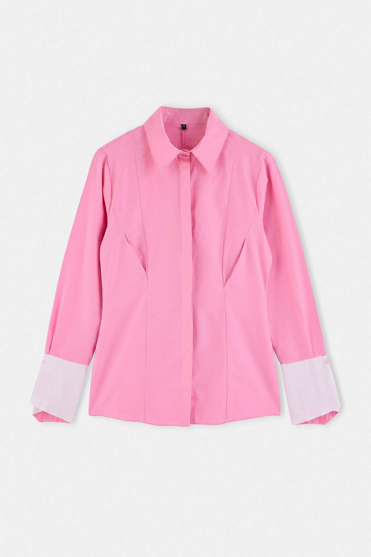 Trendyolmilla Modest Pembe Renk Bloklu Gömlek TCTAW27TG00007