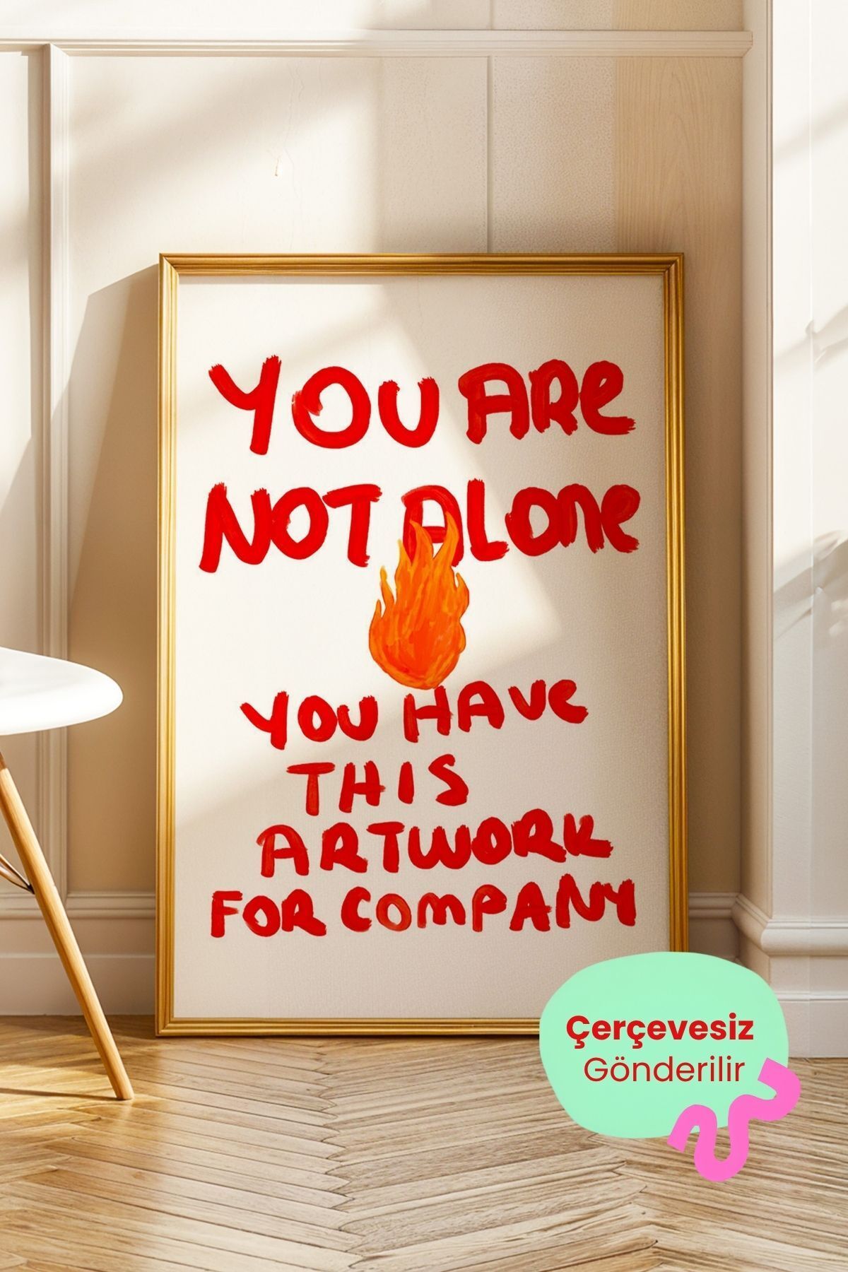 Modern Yazılı Tablo Poster Duvar Dekoru Motivasyon Sözlü Tasarım Çerçevesiz
