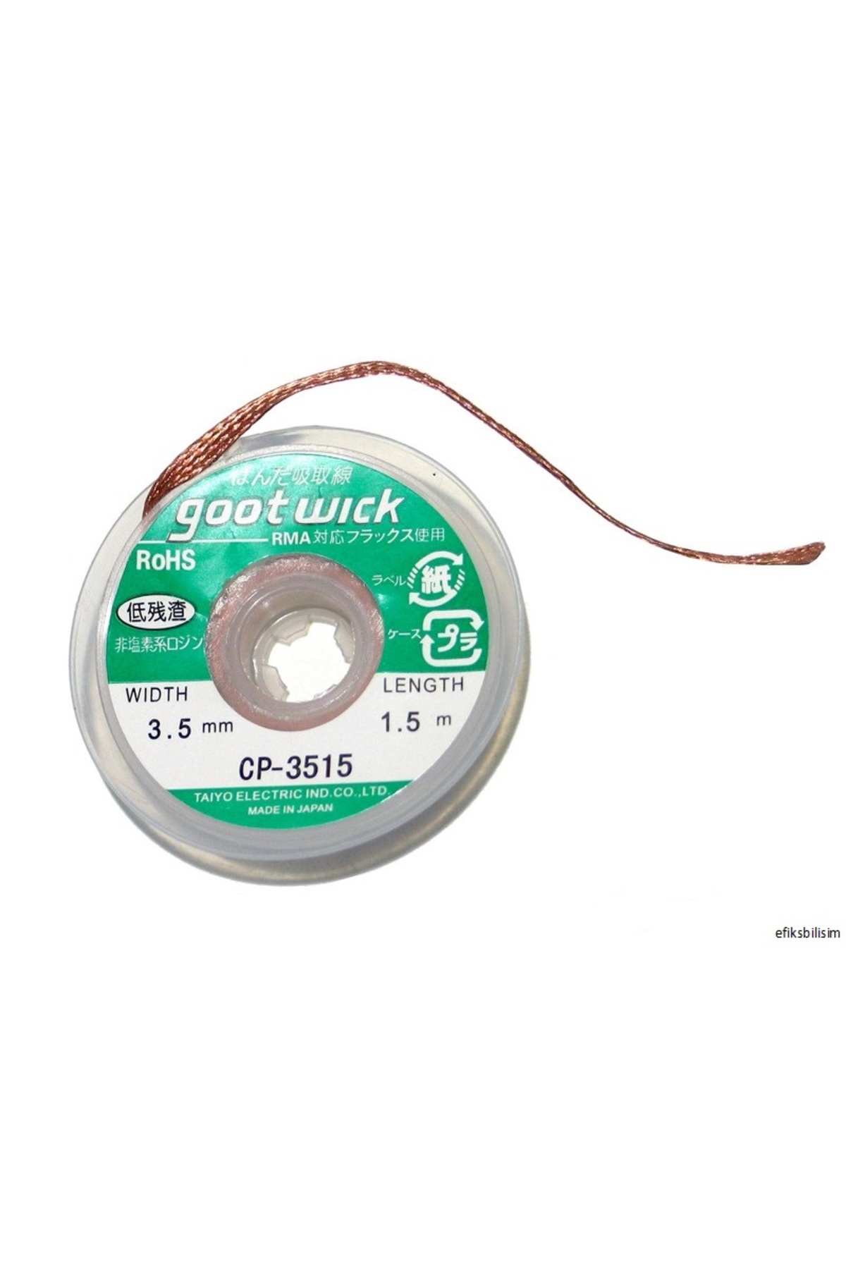 Goot Wick 3515 3.5 Mm Lehim Çekme Teli