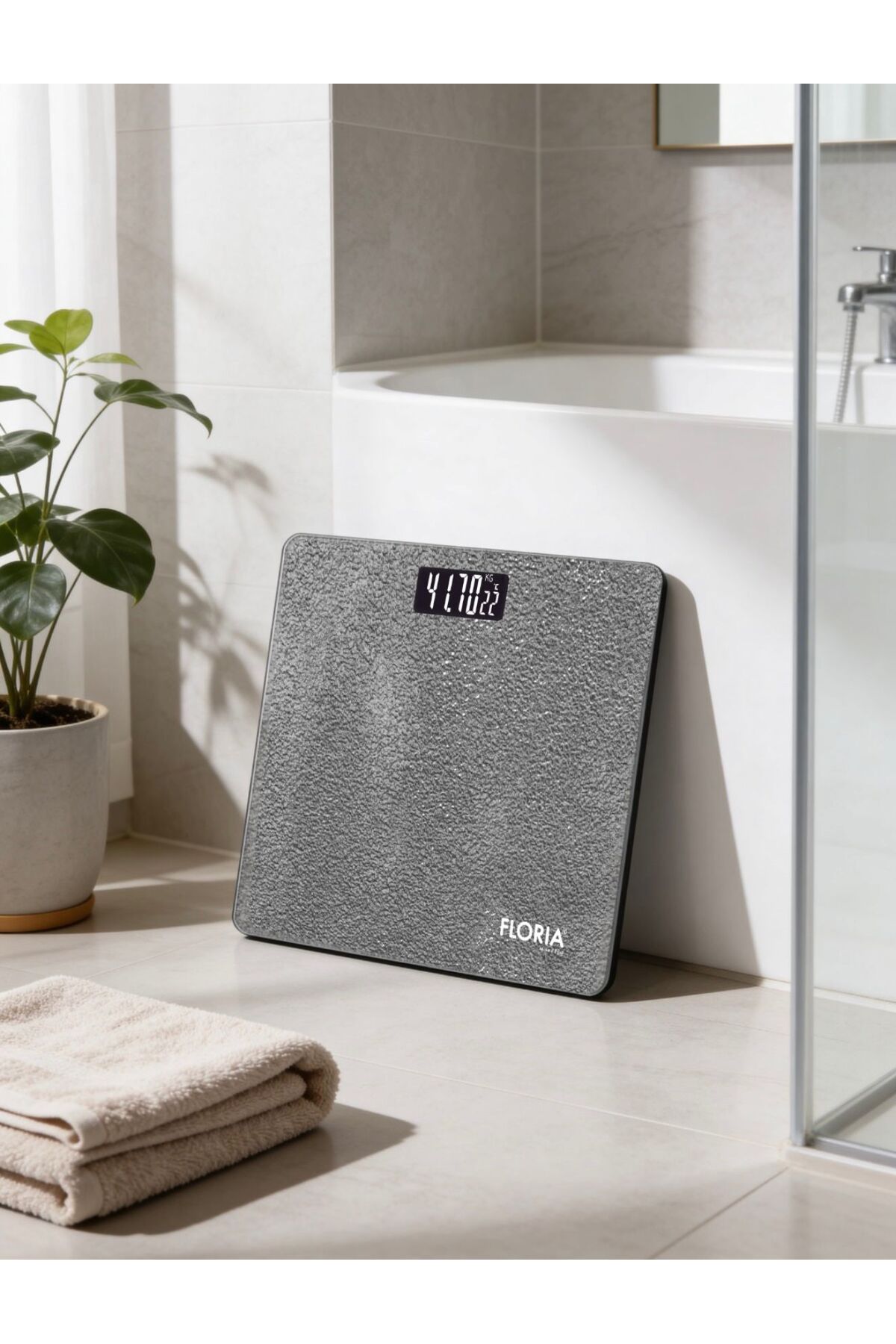 Floria ZLN1987 Dijital Banyo Tartısı LED Ekran Cam Yüzey Dijital Baskül 180 Kg Kapasiteli - Fiyatı, Yorumları