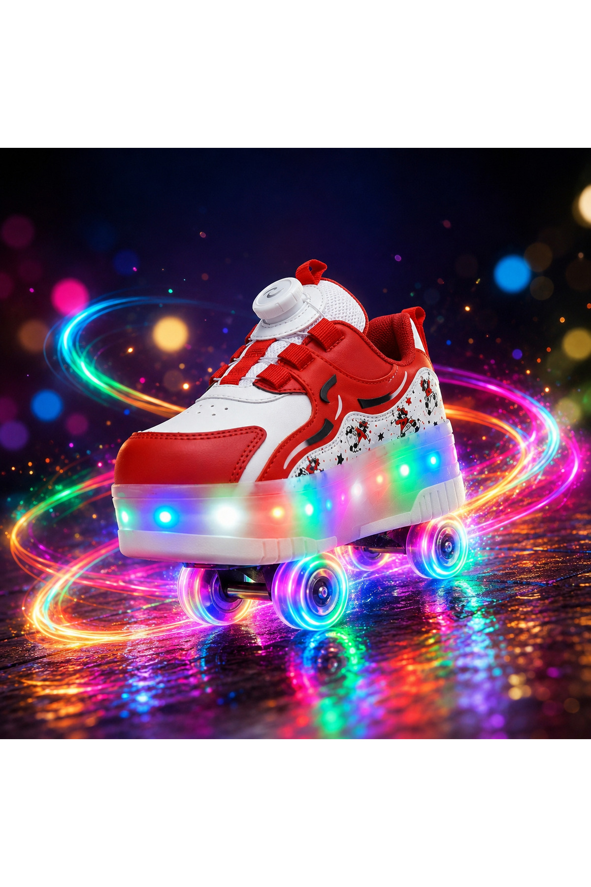 Led Roller Skating Light Up Shoes | Wheeled Sports Shoes Kids | led Skateboard Shoes | Kids Skating