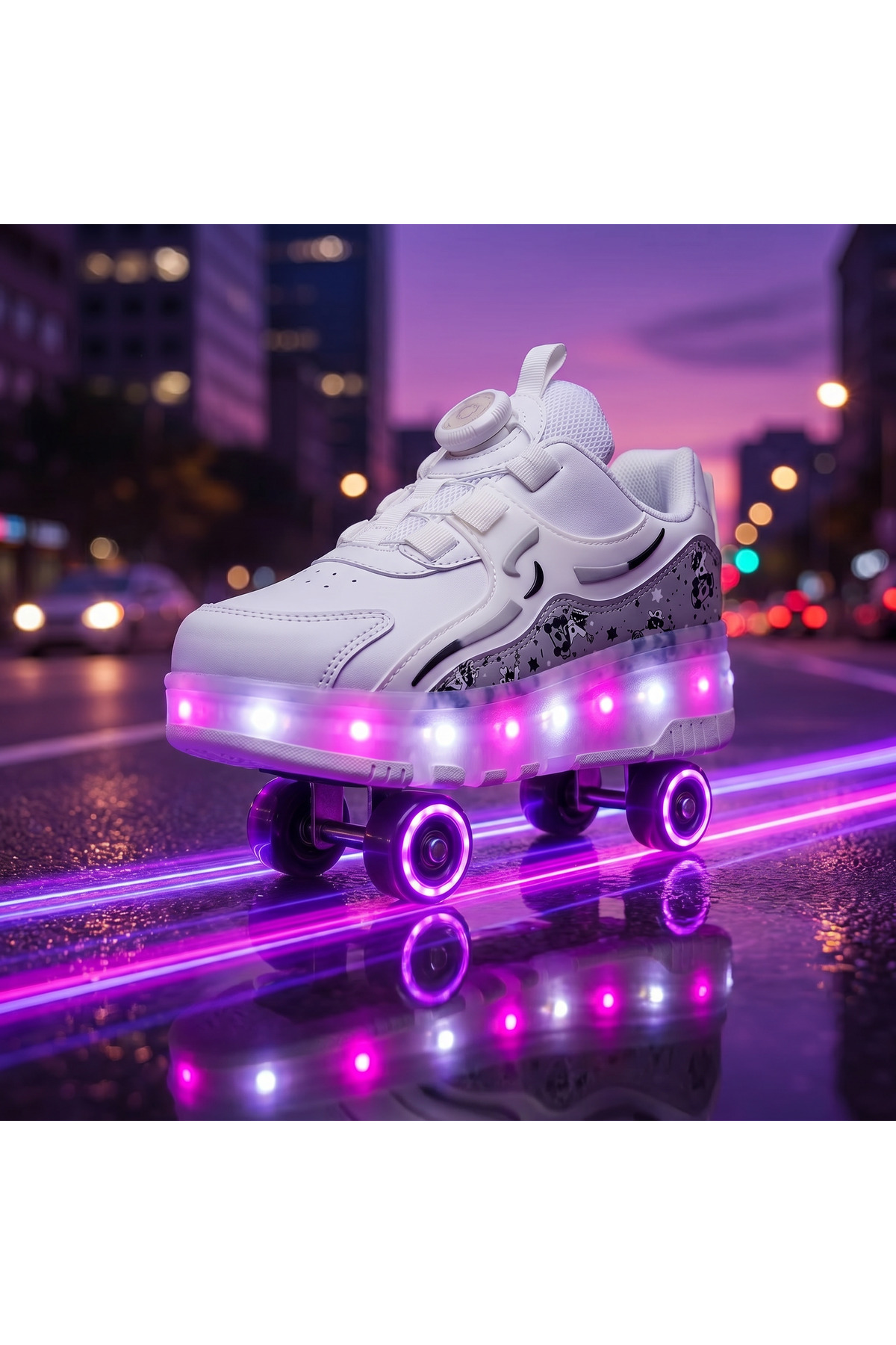 ROLLER SKATED LIGHT SNEAKERS & WHEELED SNEAKERS