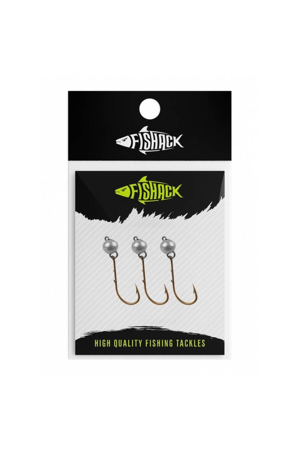 Fishack Mafsallı Jighead - Hareketli Kurşunlu İğne - - 5 Gram - 3