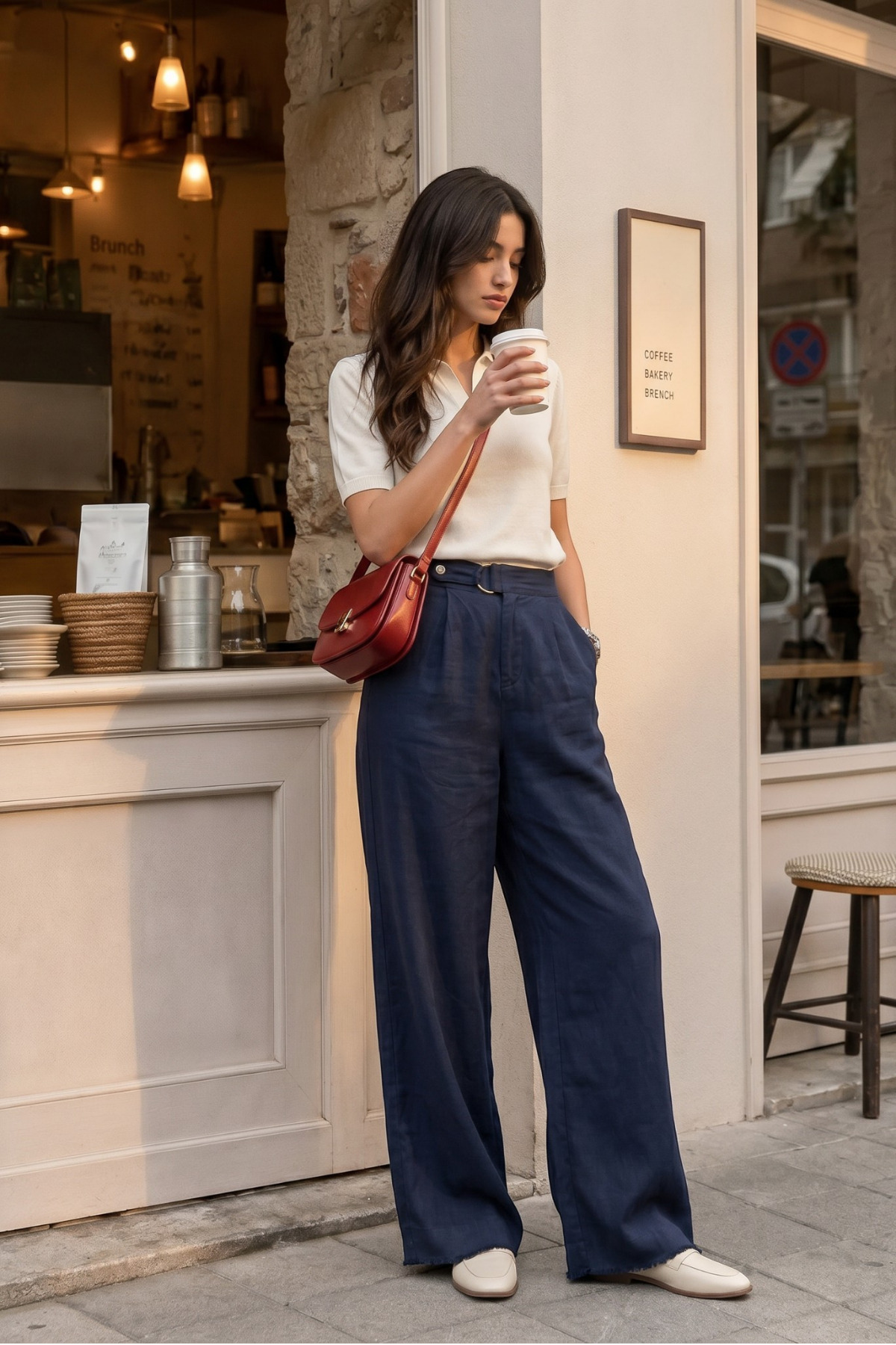 macharel jeans Çıtçıt Kapamalı Cepli Gabardin Pamuk Lacivert Pantolon görsel 7