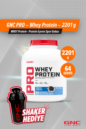 GNC vitamin PRO – Whey Protein – 2201 g (64 servis) - Bisküvi ve Krema Aromalı