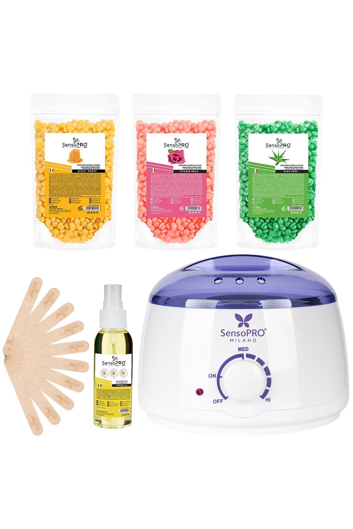 SensoPRO Milano Kit de epilare cu ceară Perfect Start, SensoPRO Milano