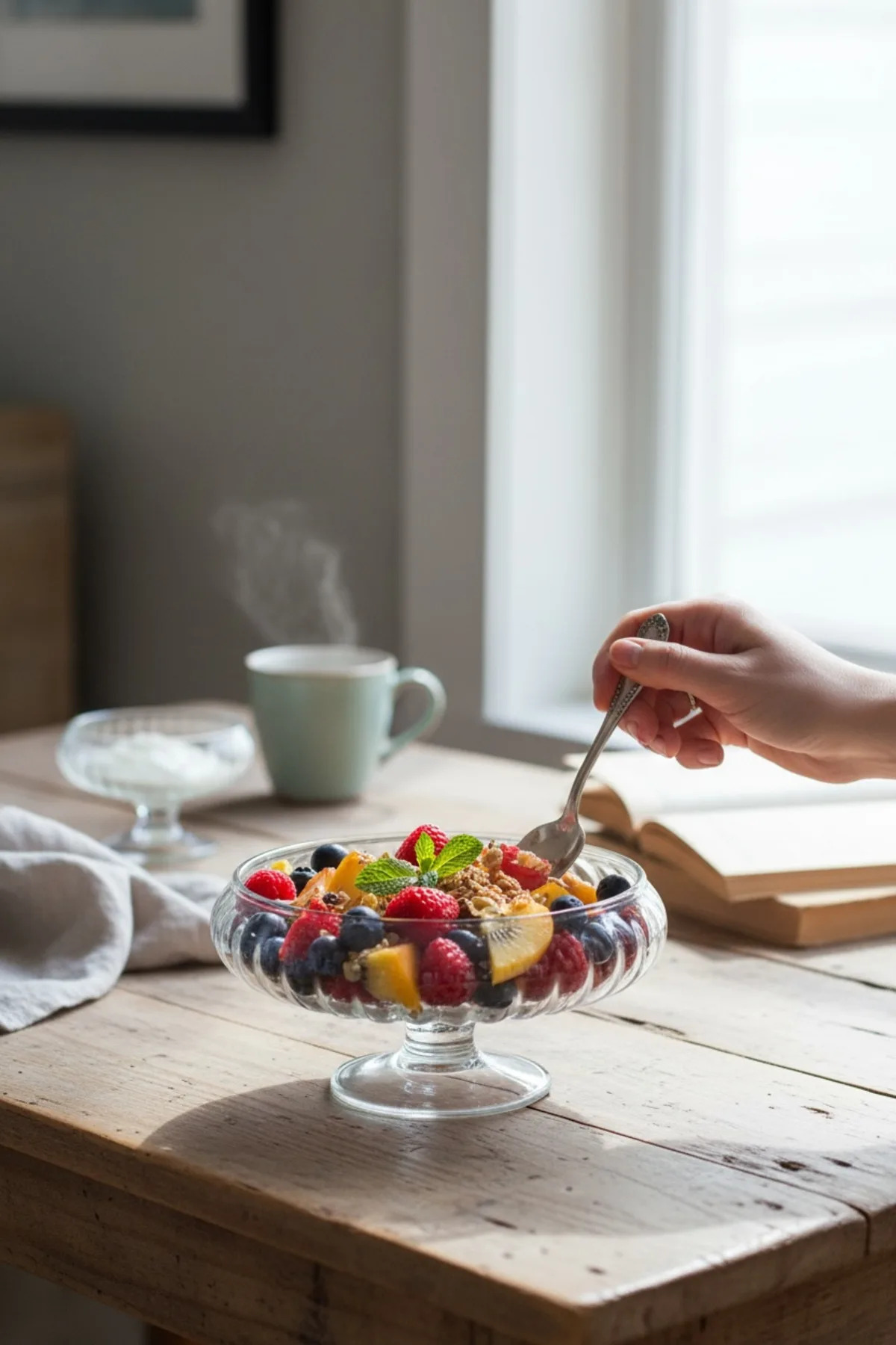 Coco Ayaklı Salata Kasesi 19 cm – Şık Cam Servis Kasesi, Sunum ve Salata Kases