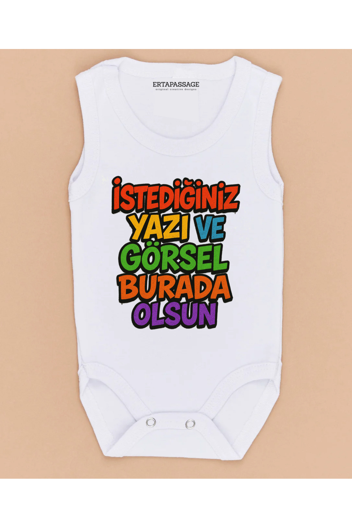 Personalized Name Text Written 100% Cotton Printed Baby Bodysuit Bodysuit Long Sleeve