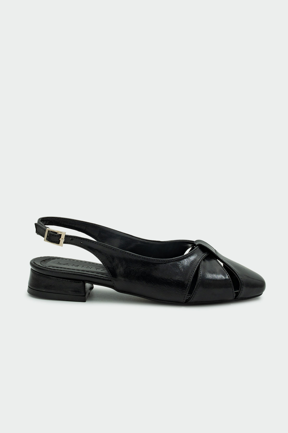 Goldie Black Plain Casual Women's Flat Shoes