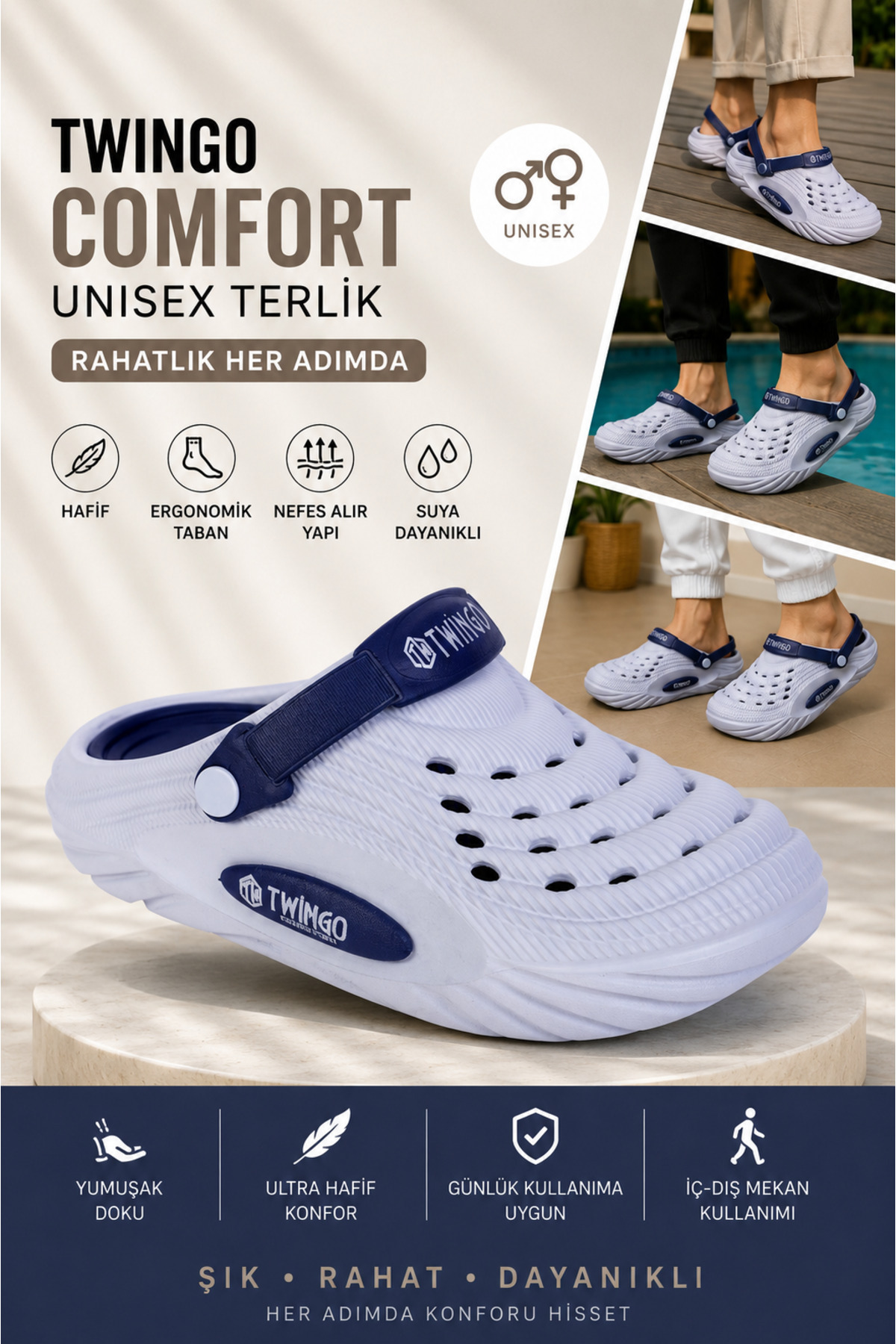 Twingo Günlük Ortopedik Lux Eva Terlik Unisex