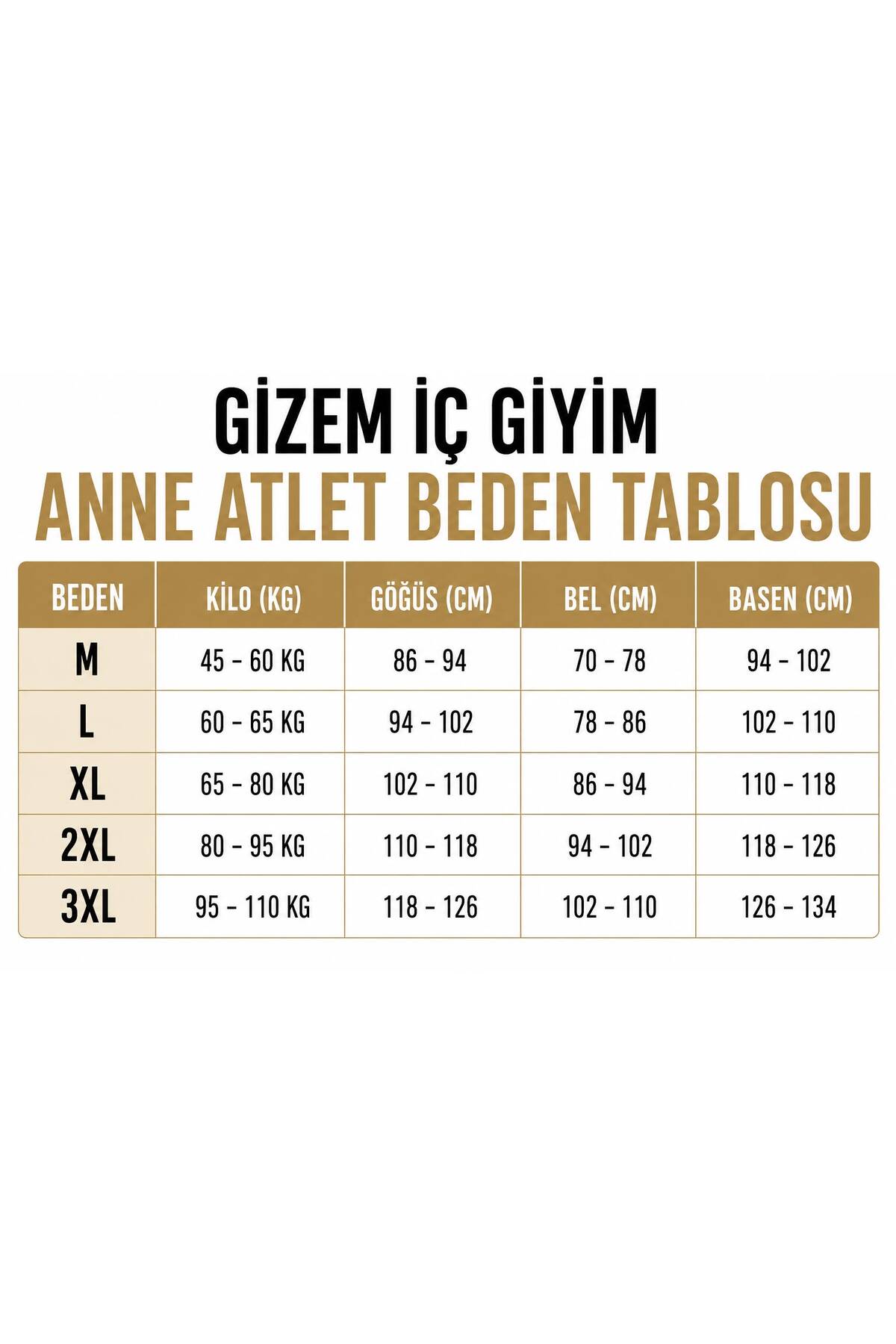 Gizem iç giyim 6'LI Paket Beyaz Anne Atleti görsel 2