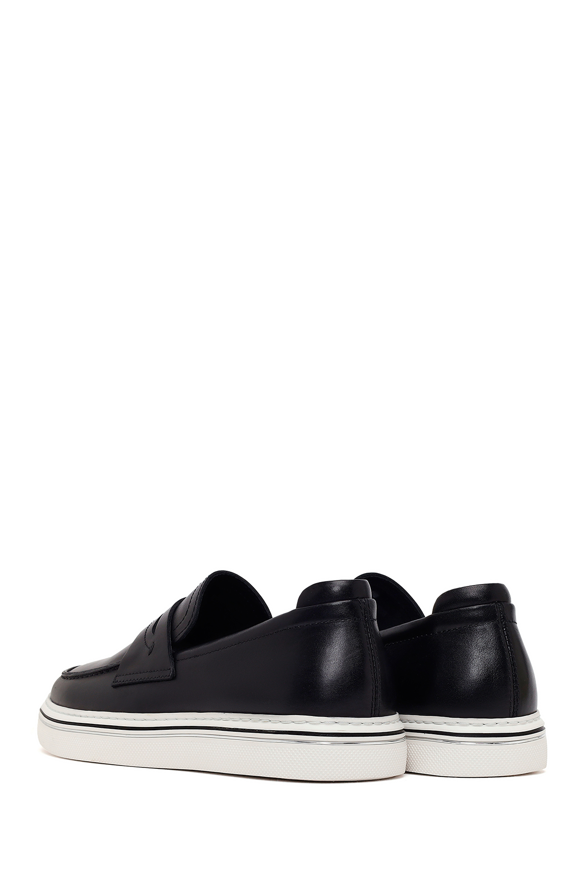 Derimod Erkek Siyah Deri Loafer 26SFD676118 görsel 6