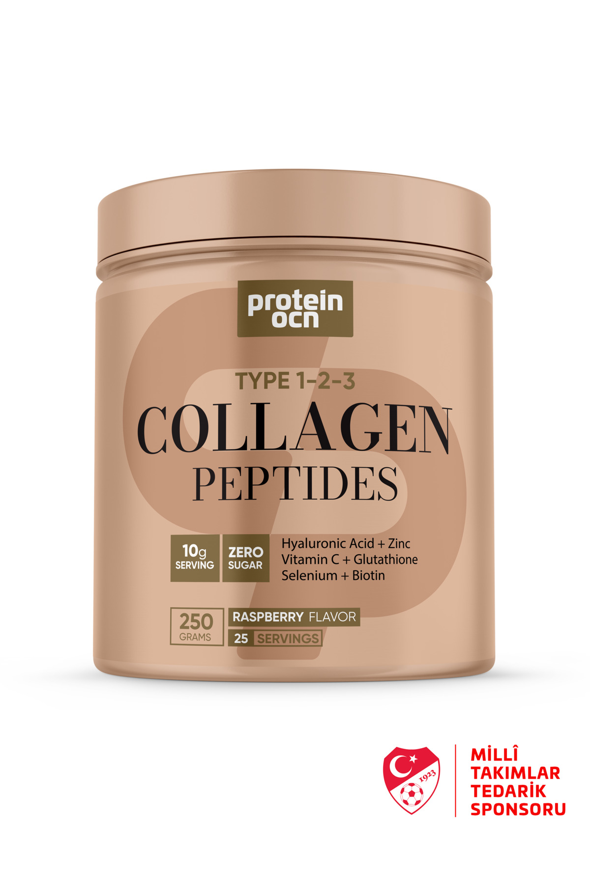 Proteinocean Collagen | Raspberry - With 6 Added Vitamins - Type 1,2,3 - 250g...