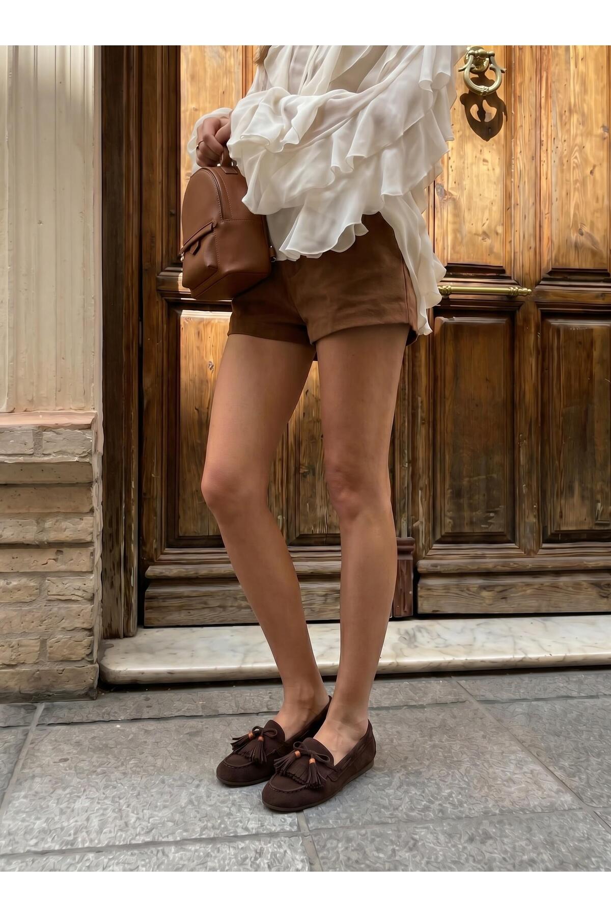 Bambi Kahve Kadın Loafer Ayakkabı K01936071072
