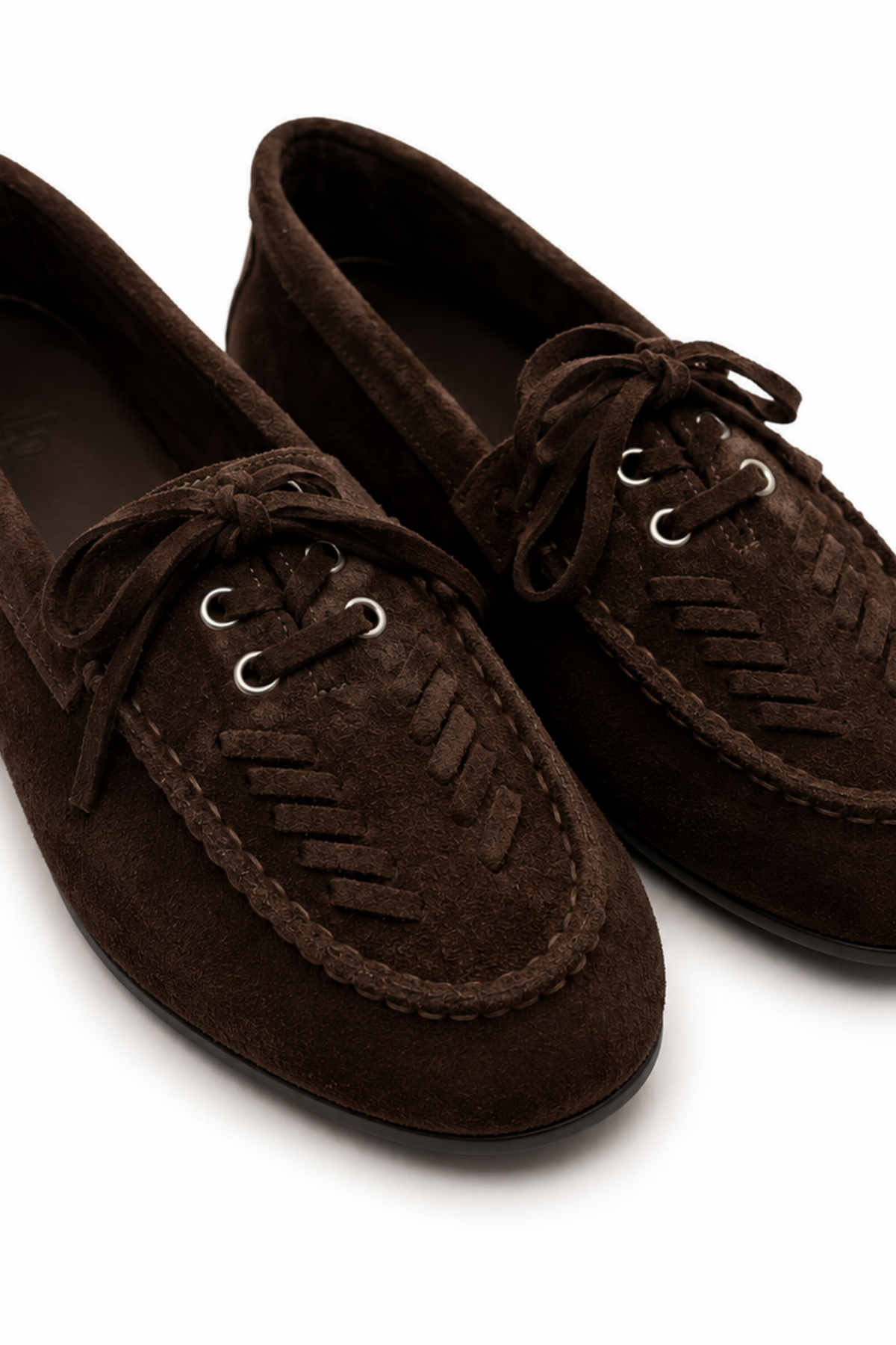 BonuStep Alessa Loafer Kahverengi Kadın Hakiki Süet Deri Kaymaz Termotaban Loafer Ayakkabı görsel 4