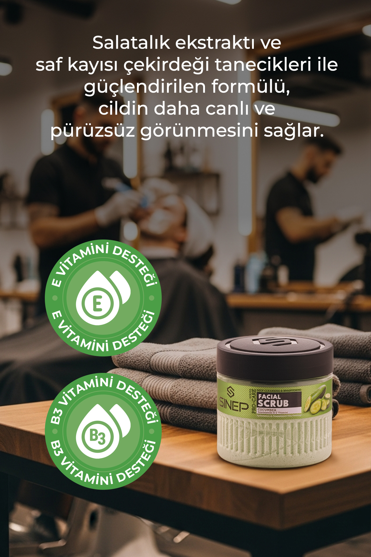 FACE&BODY SCRUB 400ML 1- CUCUMBER — KB.VBU.0018.21302 — تصویر 4 از 5