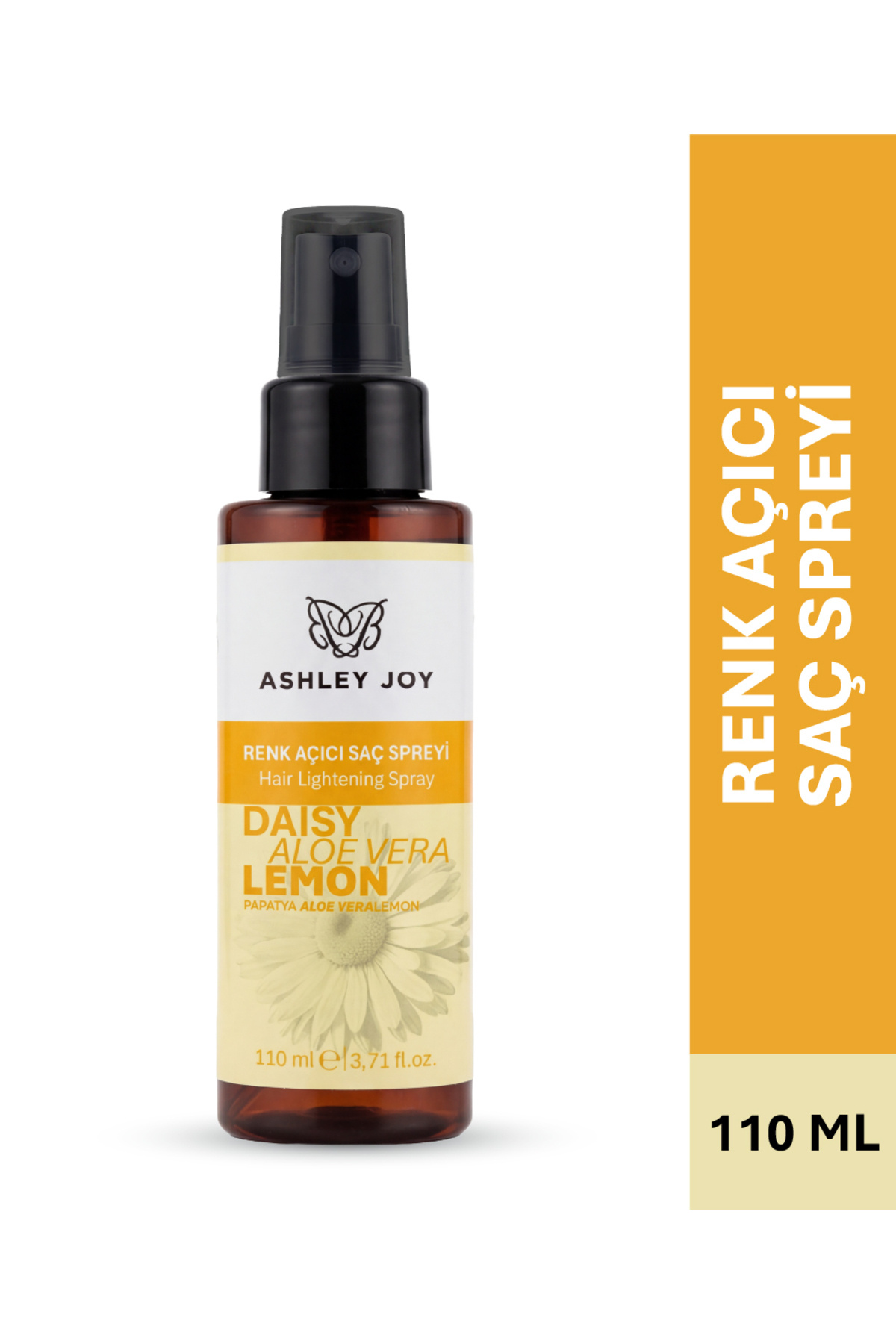 ASHLEY JOY Renk Açıcı Saç Spreyi - Papatya, Limon ve Aloe Vera Özlü Vegan Formül 110 ml — AJ.02.00022