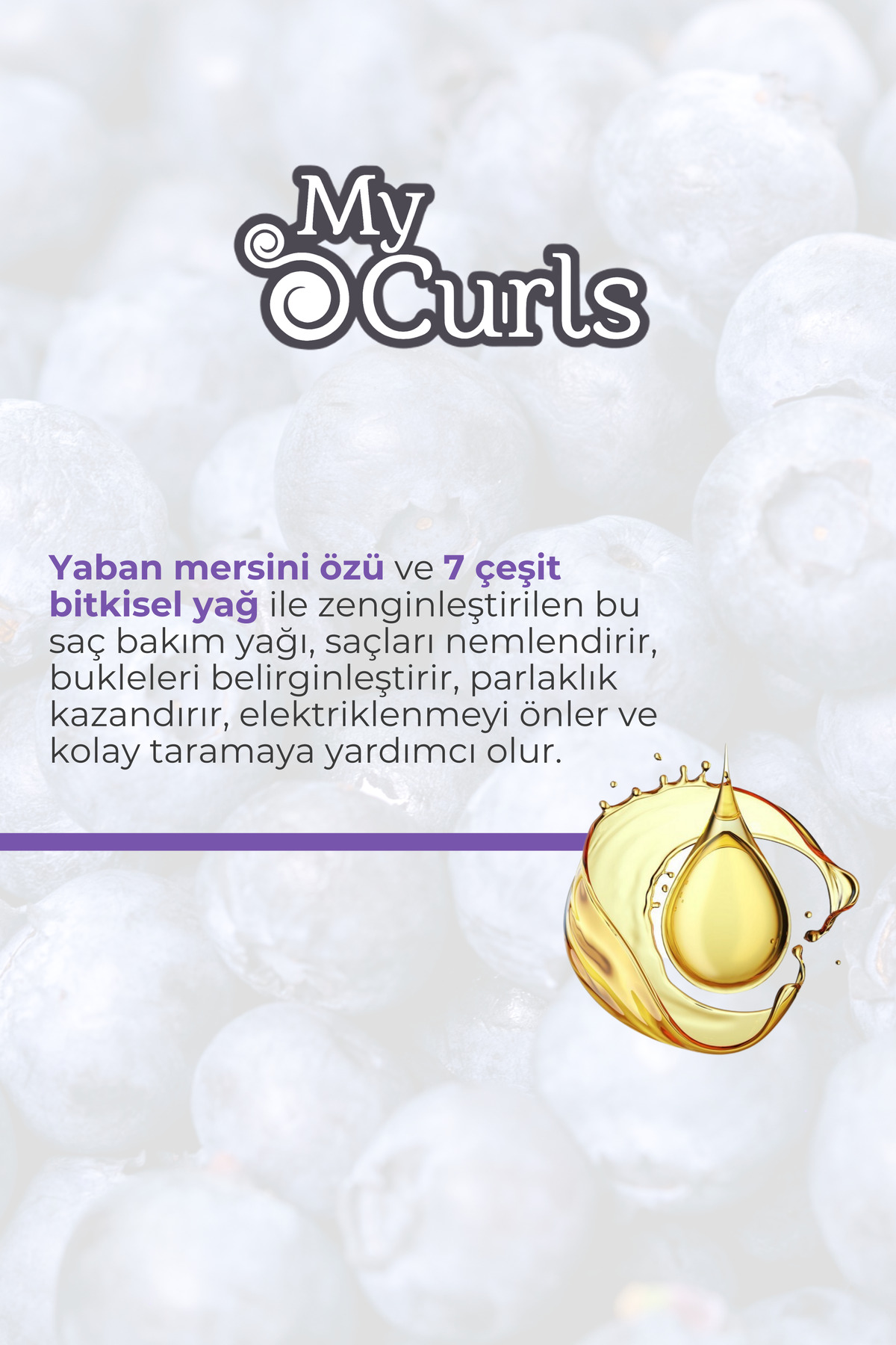 My Curls 2a-2c Dalgalı Saçlar Için Bukle Belirginleştirici Durulanmayan Saç Bakım Kremi 500g — 876120002824 — تصویر 4 از 6