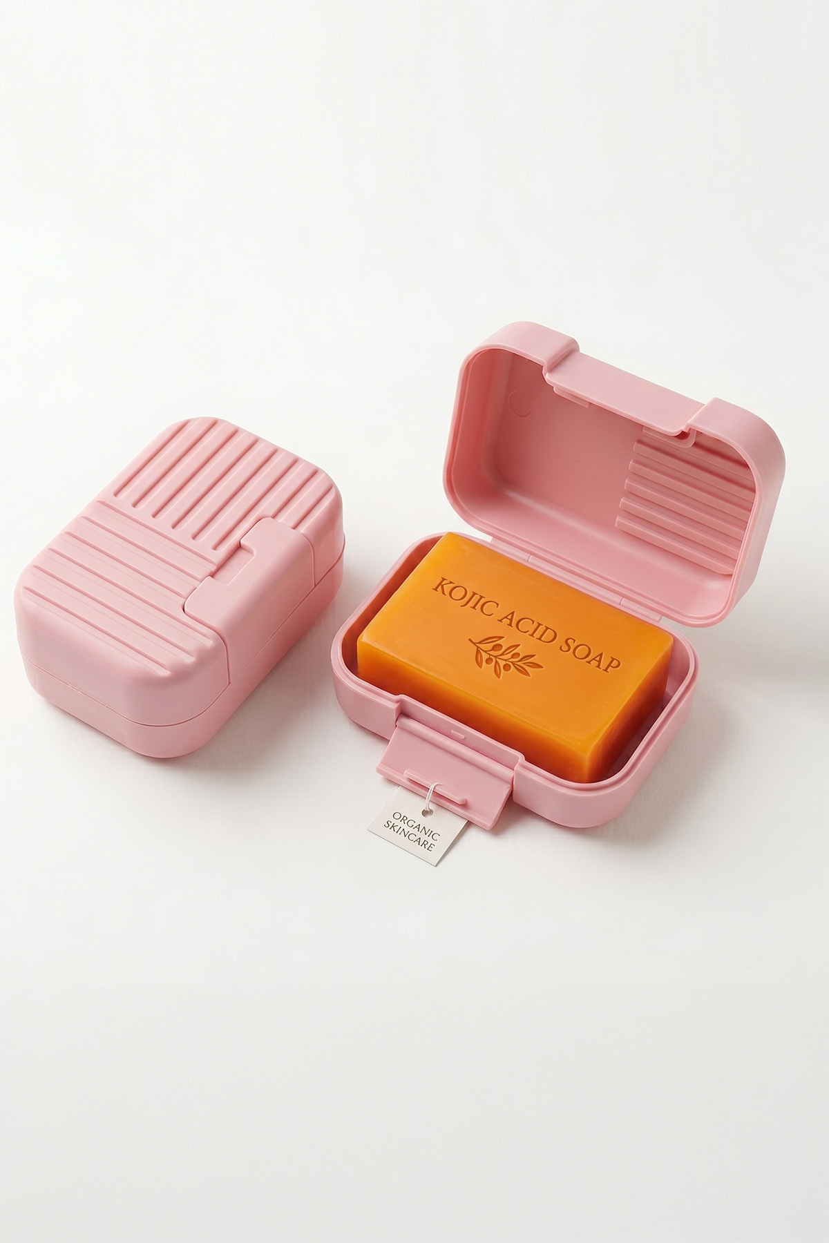 2 X Kojic Acid Soap Storage Box Travel Solid Soap Container Sealed Soap Dispenser with Box Lid