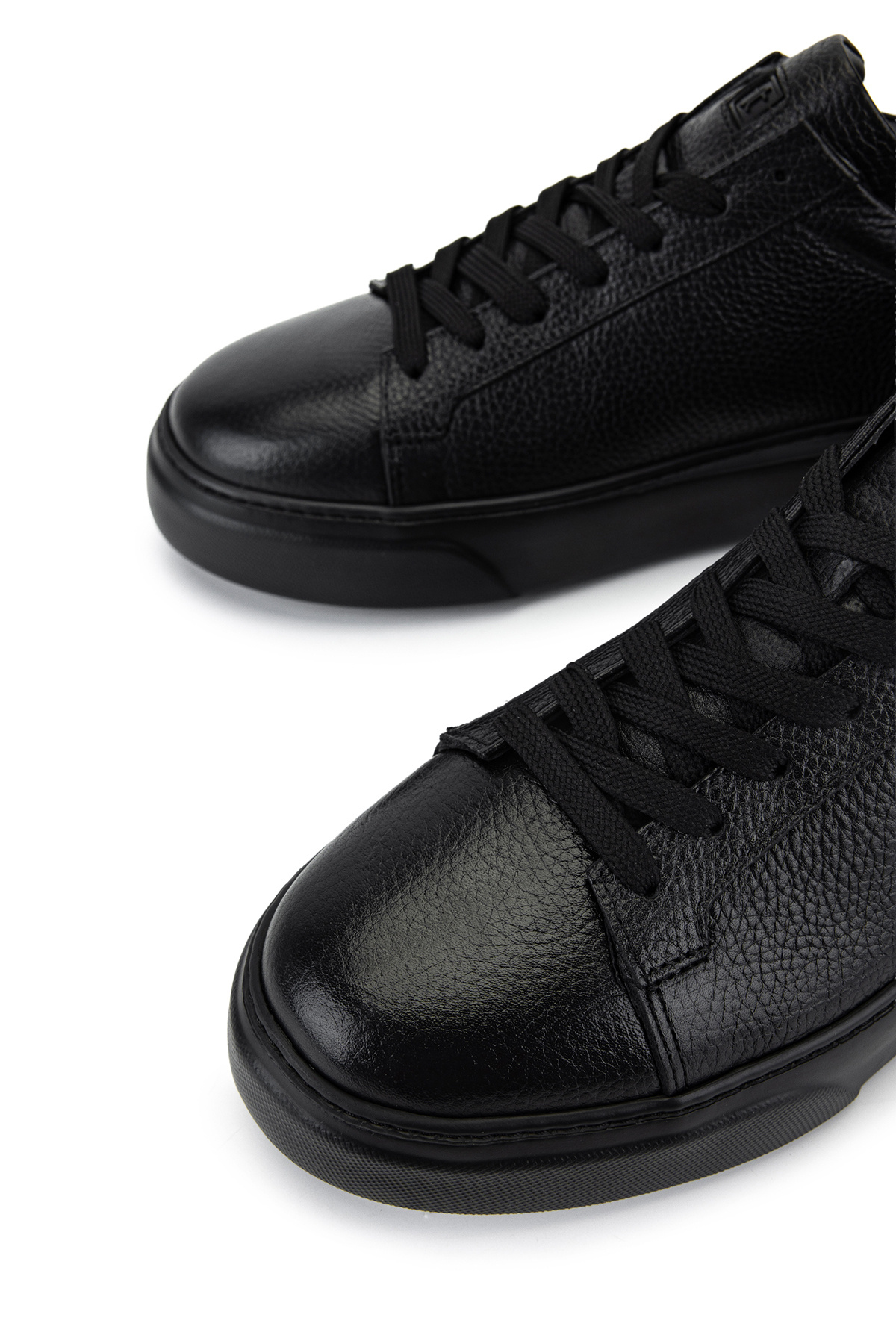 Tamer Tanca Erkek Hakiki Deri Siyah/Siyah Sneakers & Spor Ayakkabı görsel 4