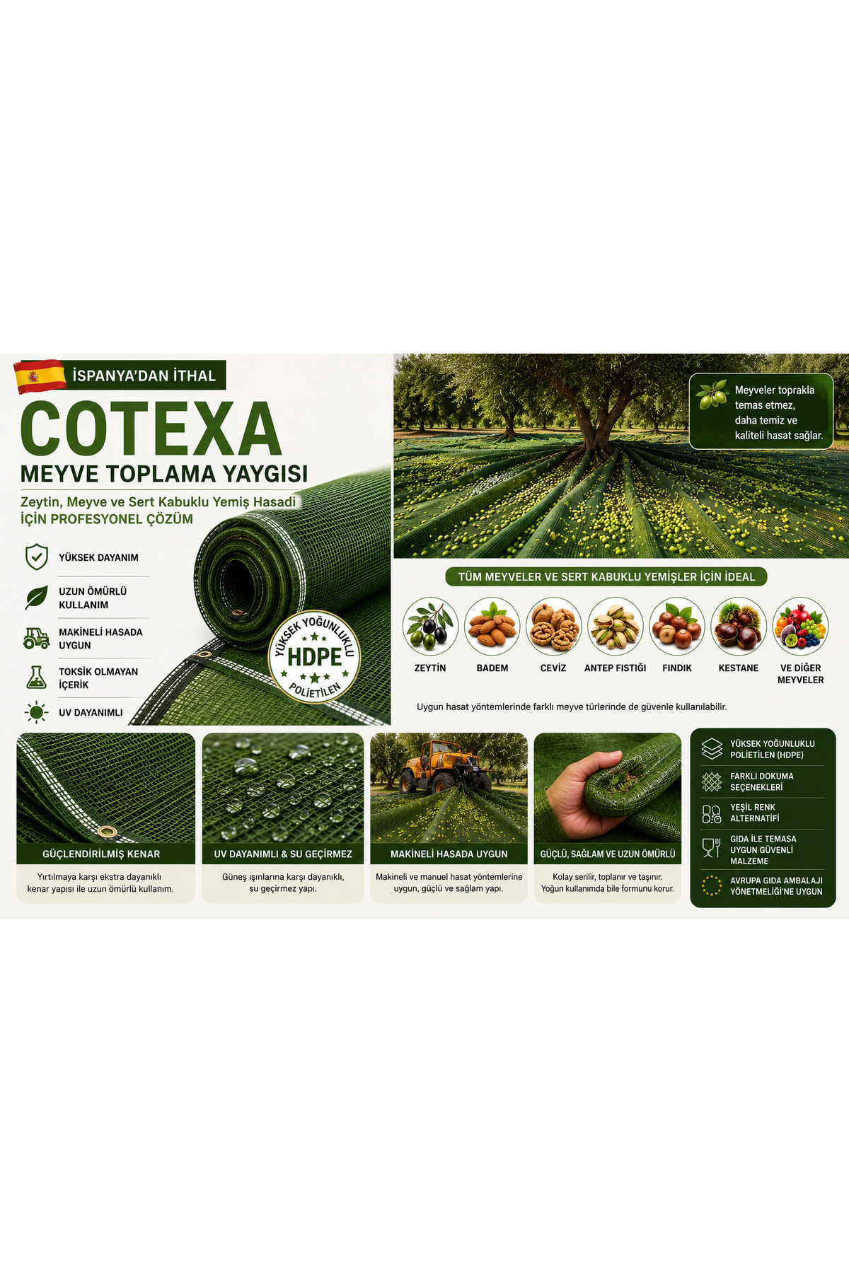 zyappu18冊セット(no.3,4,5,7～21 ) COTEX A Zeytin Toplama Filesi 75 gr Hasat Yaygısı/file 6x12 Metre