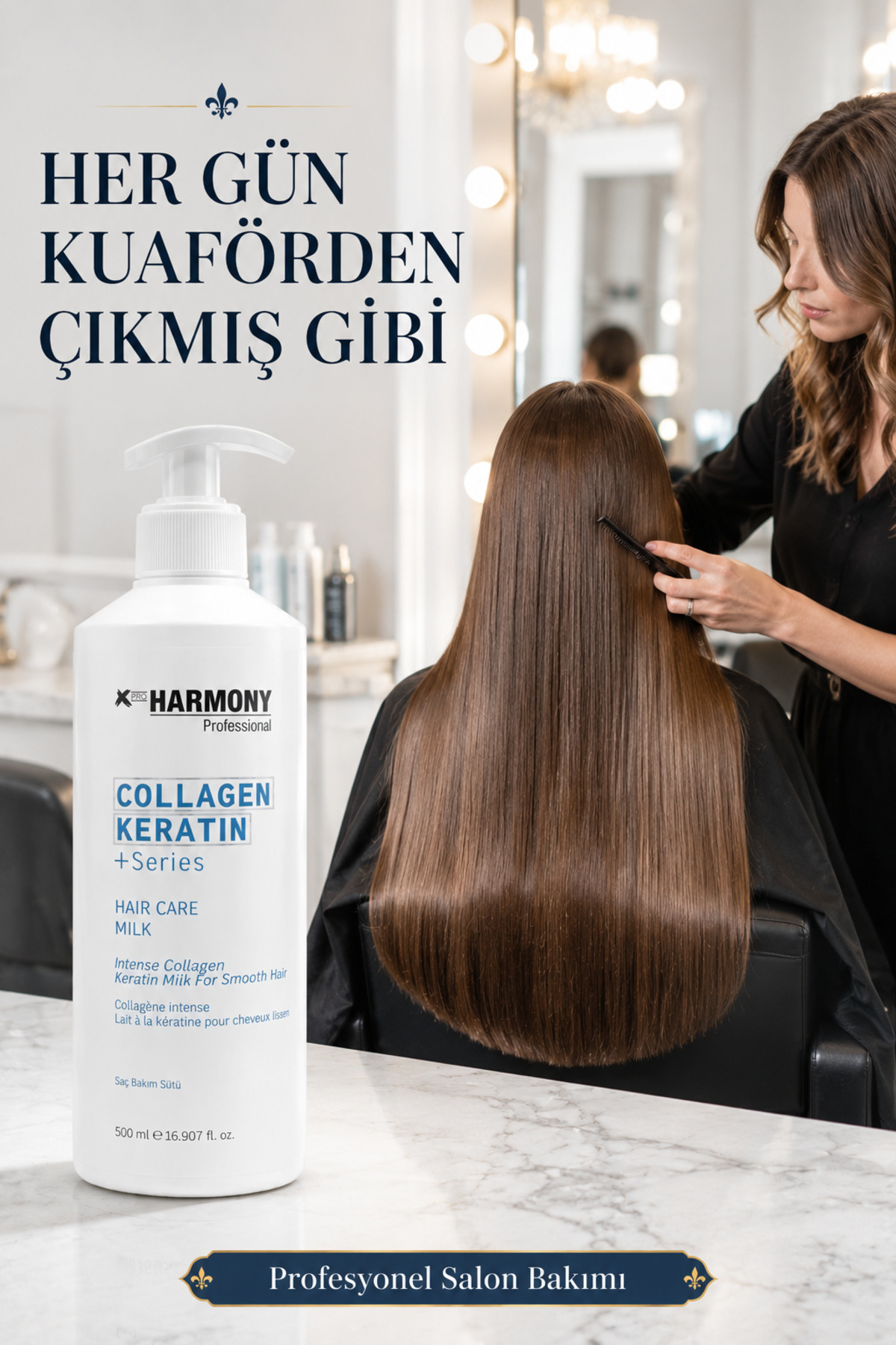 Collagen Keratin Hair Care Milk Saç Bakım Sütü 500 ml — XPH-8682887911000 — تصویر 6 از 8