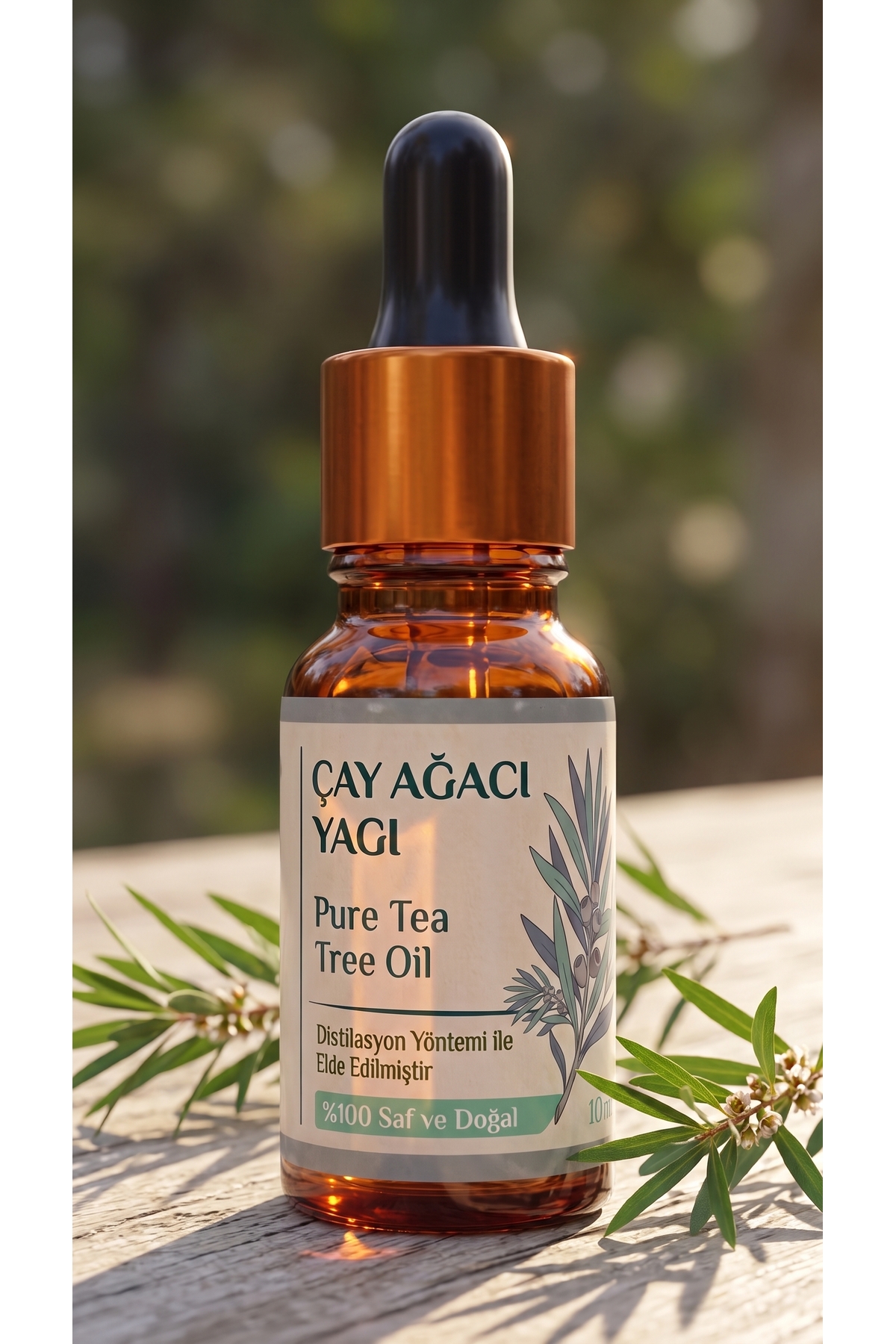 Çay Ağacı Uçucu Yağı 10 ml / %100 Saf Ve Doğal / Tea Tree Oil — A1-Çay-Ağacı-yag-10 — تصویر 2 از 8
