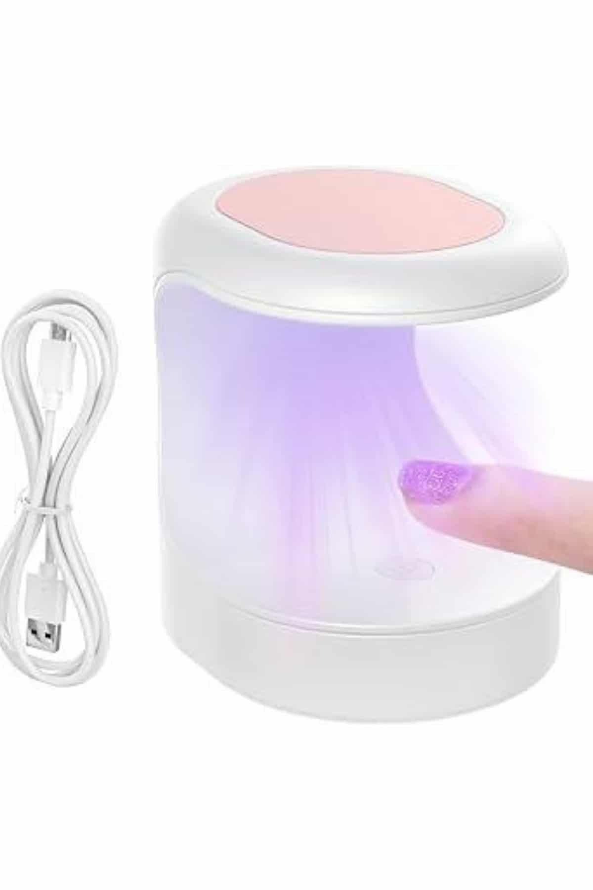 Seyehat Tipi Mini Oje Kurutucu Ultraviole Mor Işık Protez Tırnak Kurutucu Yeni Nesil — 2FTAUCZZZPROTEZTIRNAKKURUTMAAAA1-1 — تصویر 4 از 5