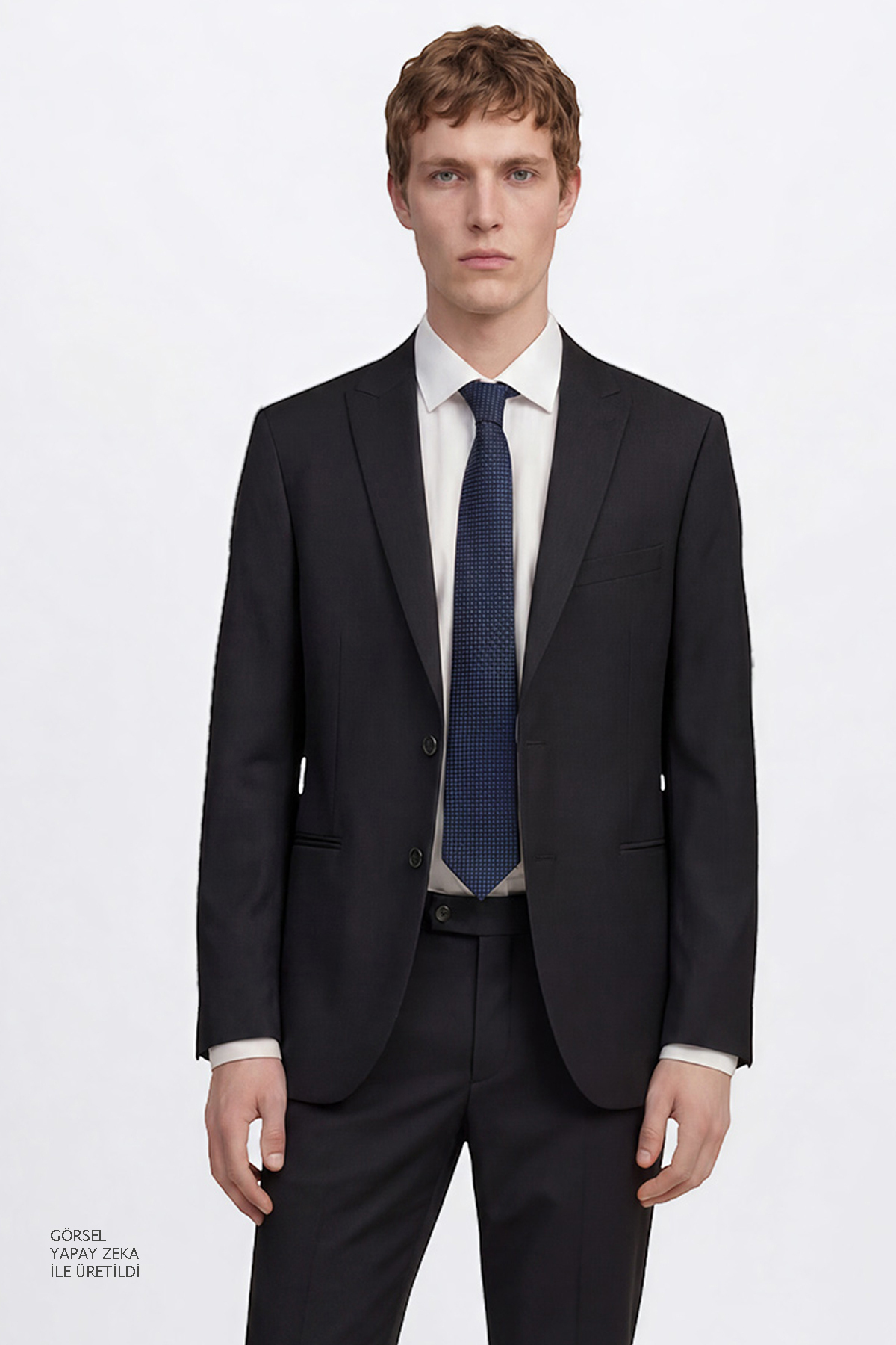 ALTINYILDIZ CLASSICS Erkek Siyah Ekstra Slim Fit Dar Kesim Kırlangıç Yaka Takım Elbise görsel 4