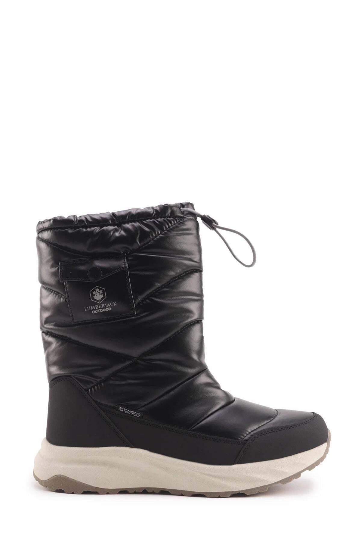 lumberjack Chrıstmas Siyah Kadın Outdoor Bot görsel 2