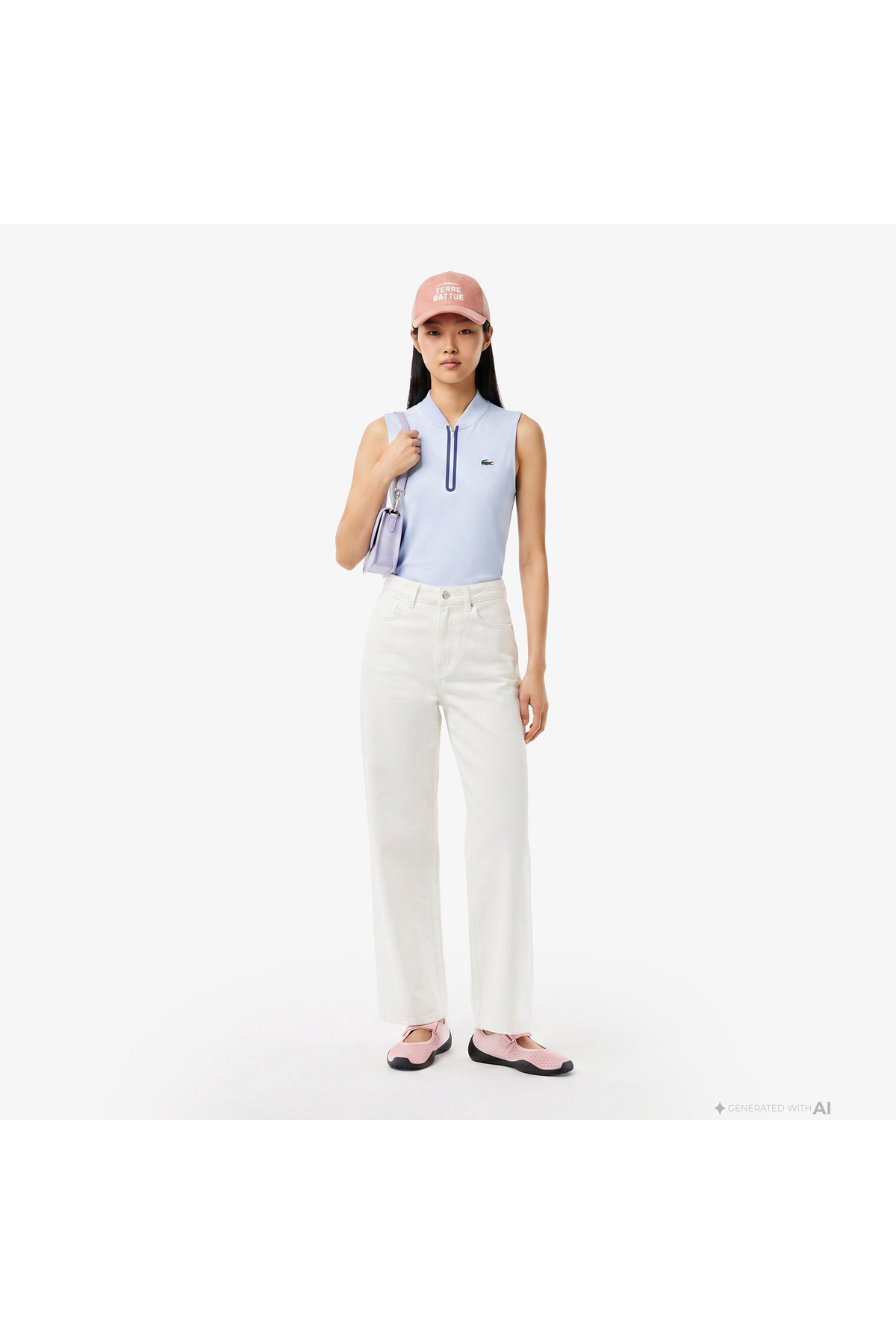 Lacoste Kadın Beyaz Pantolon