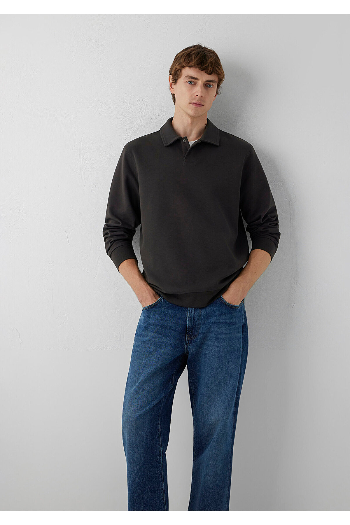 Mavi Brown Polo Sweatshirt 0S10631-90892