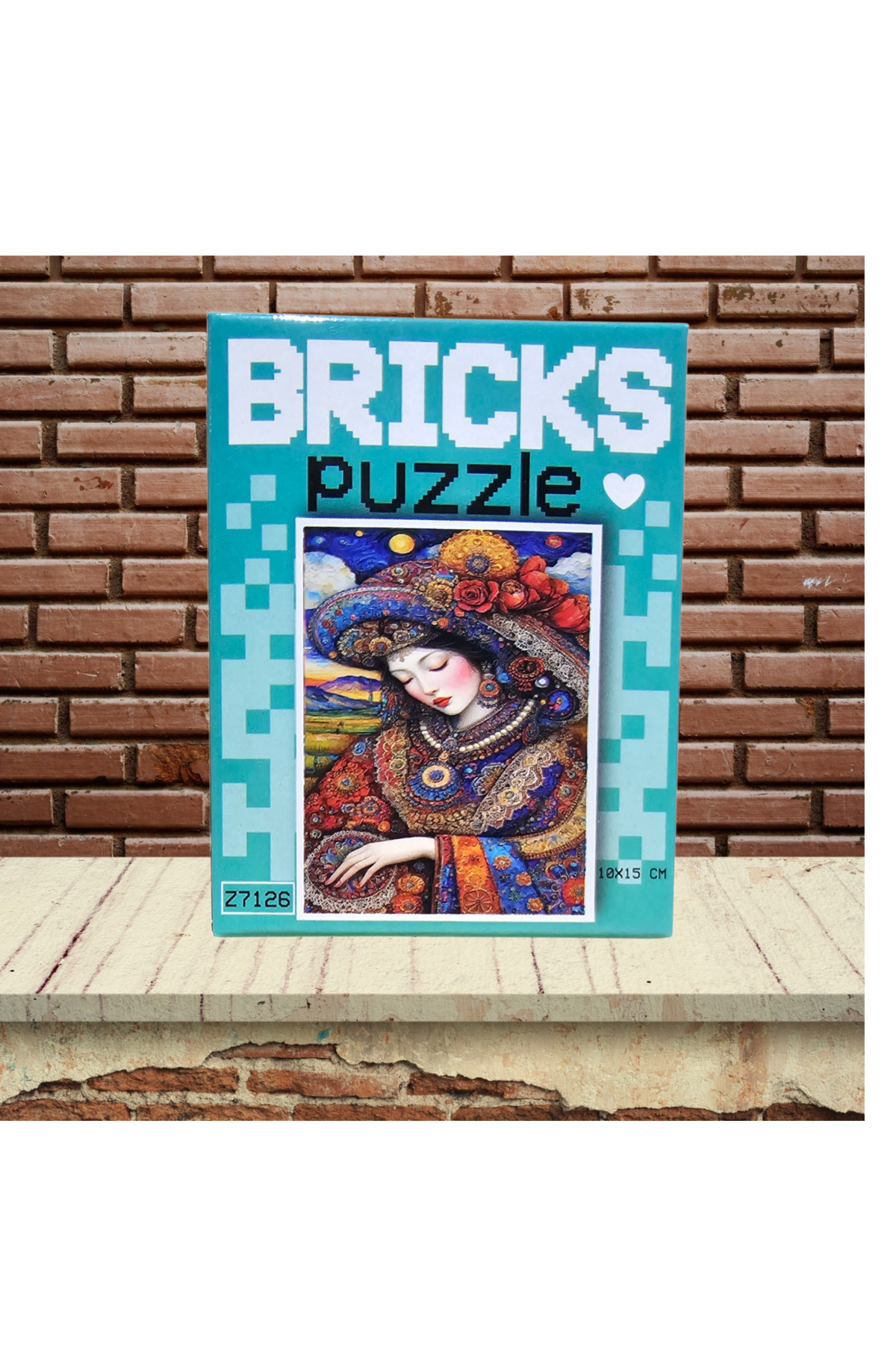 Bricks PUZZLE 10X15 PUZZLE 100 PARÇA NO:12 KADIN TABLO - Fiyatı